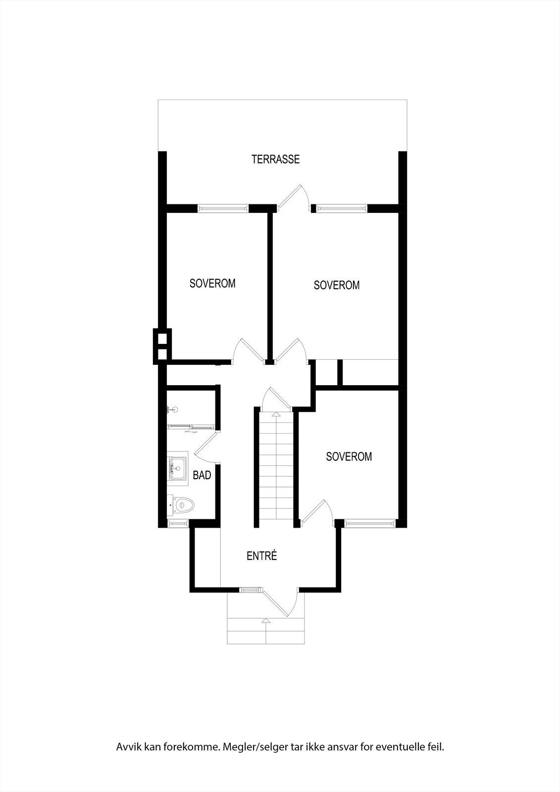 Plantegning | Henrik Ibsens Gate 6D | 1. etasje Galleribilde