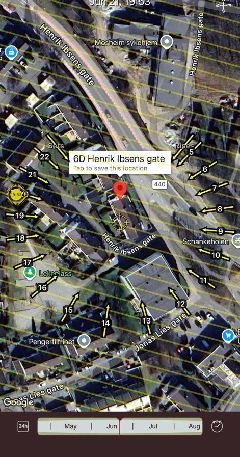 Solkart | Henrik Ibsens gate 6D Galleribilde