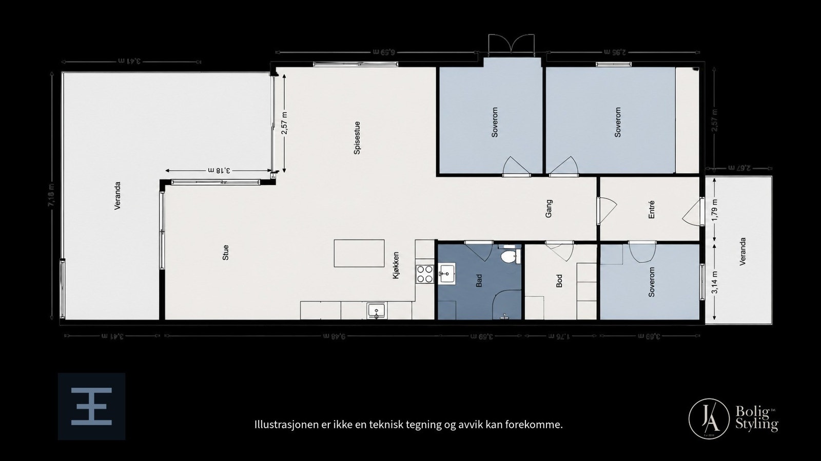 Planskisse Galleribilde