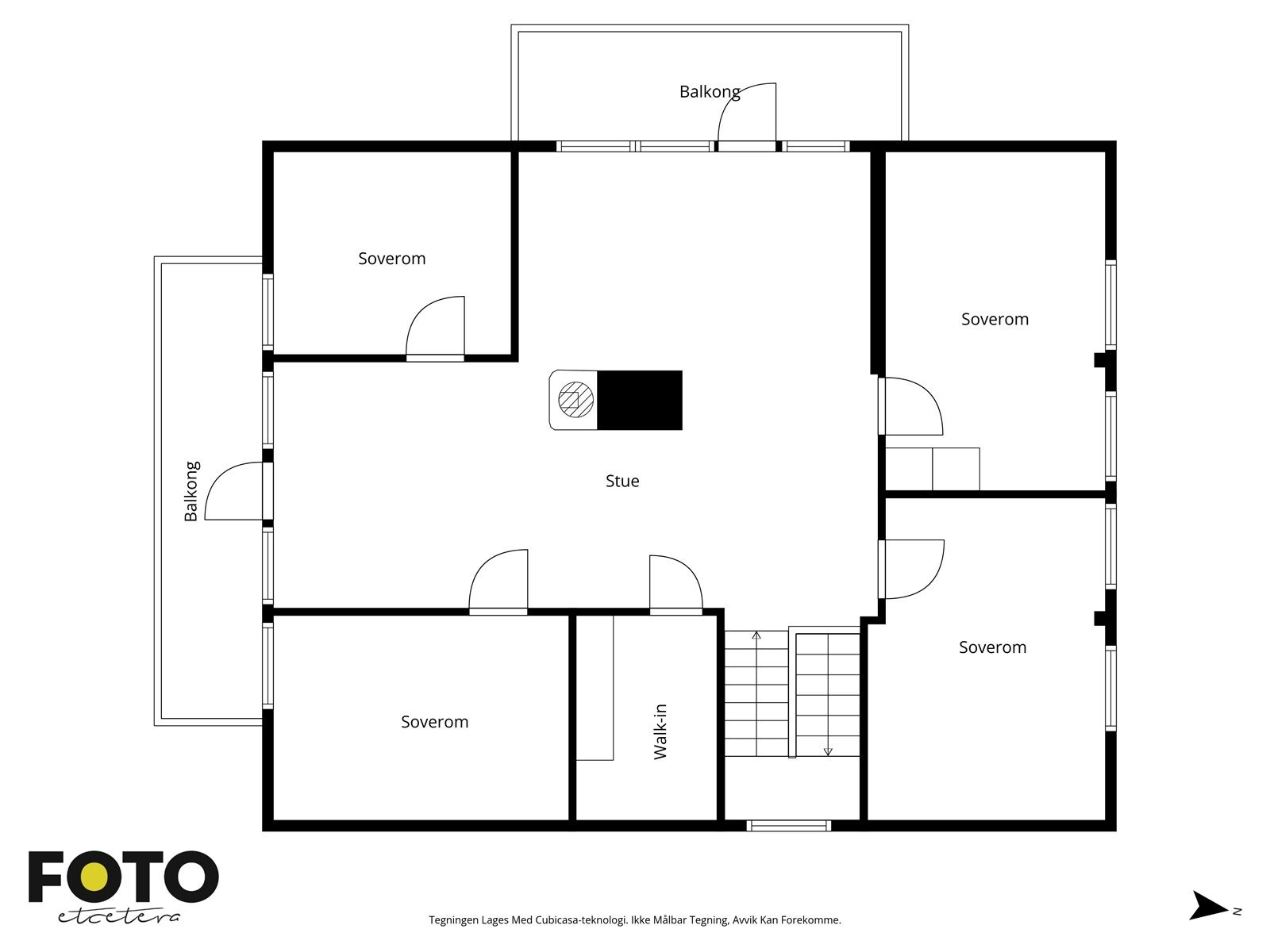 Illustrert planskisse, 2. etasje Galleribilde