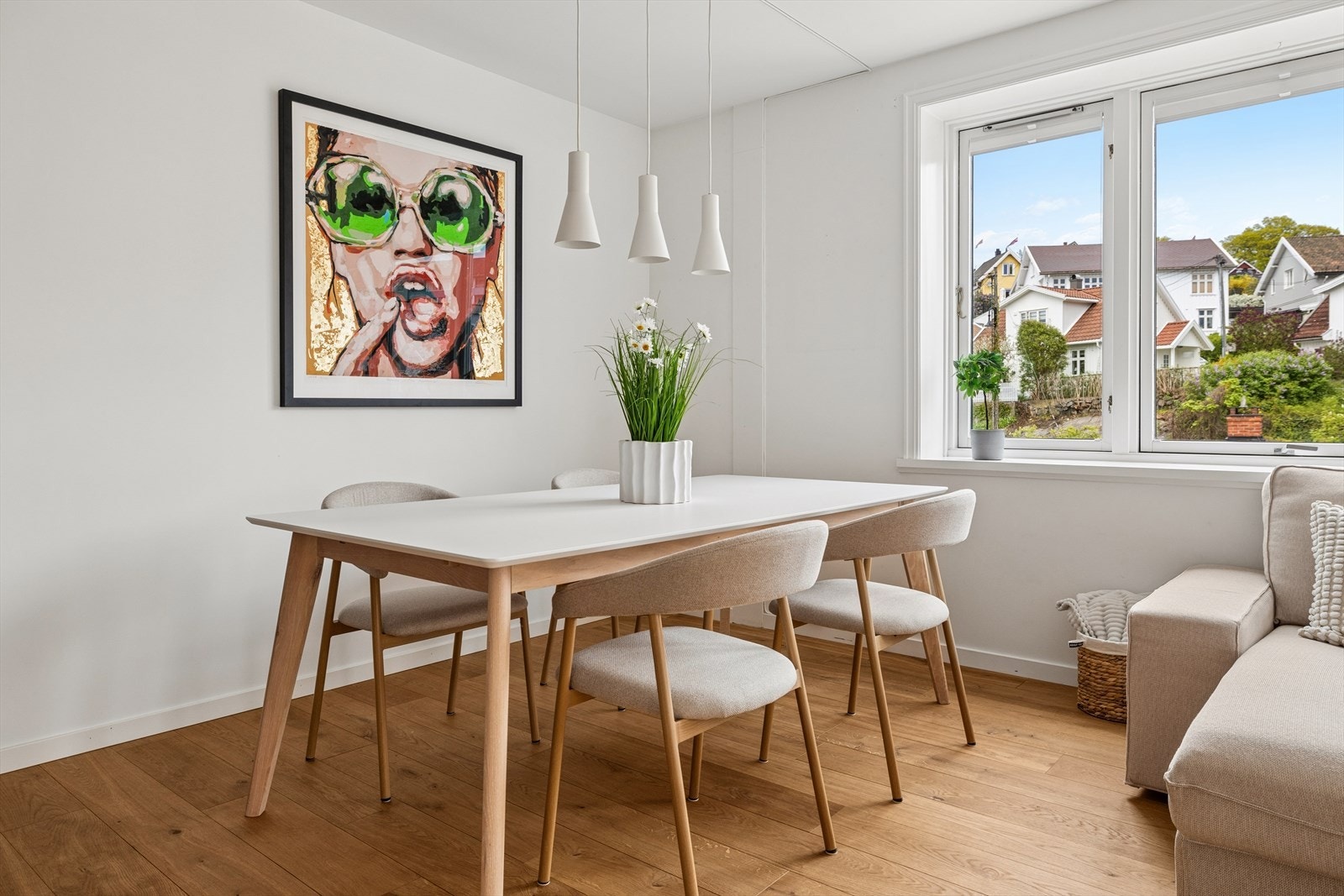 Malte, slette vegger gir et nøytralt og godt utgangspunkt for personlig stil. Galleribilde