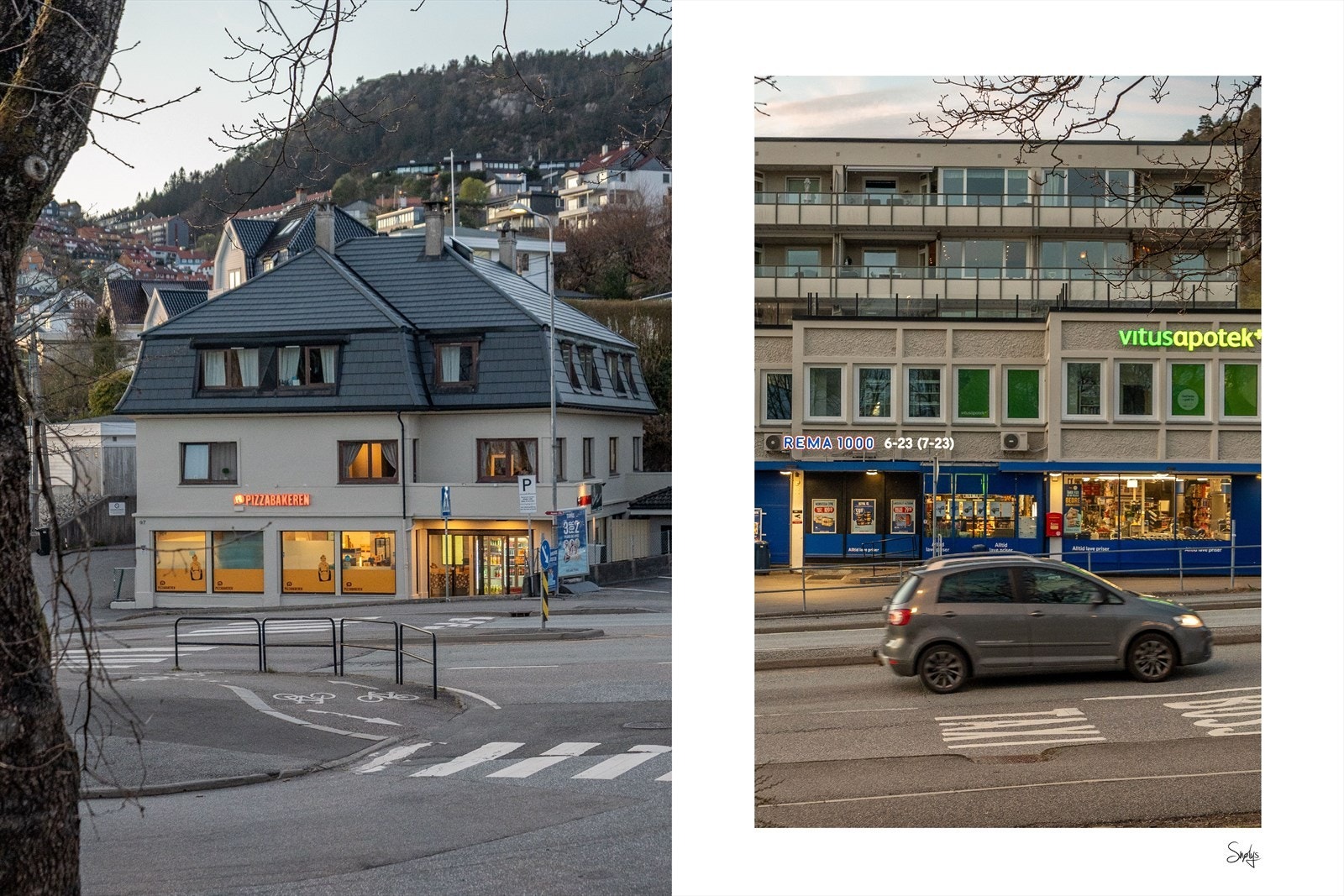 Restauranter og butikker i nærheten. Galleribilde