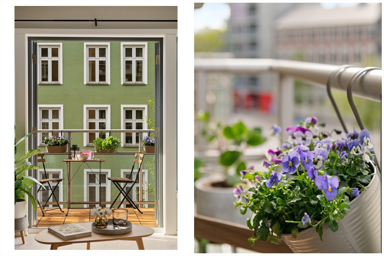 Fra stuen er det direkte utgang til balkong med ettermiddag/kveldssol. Galleribilde