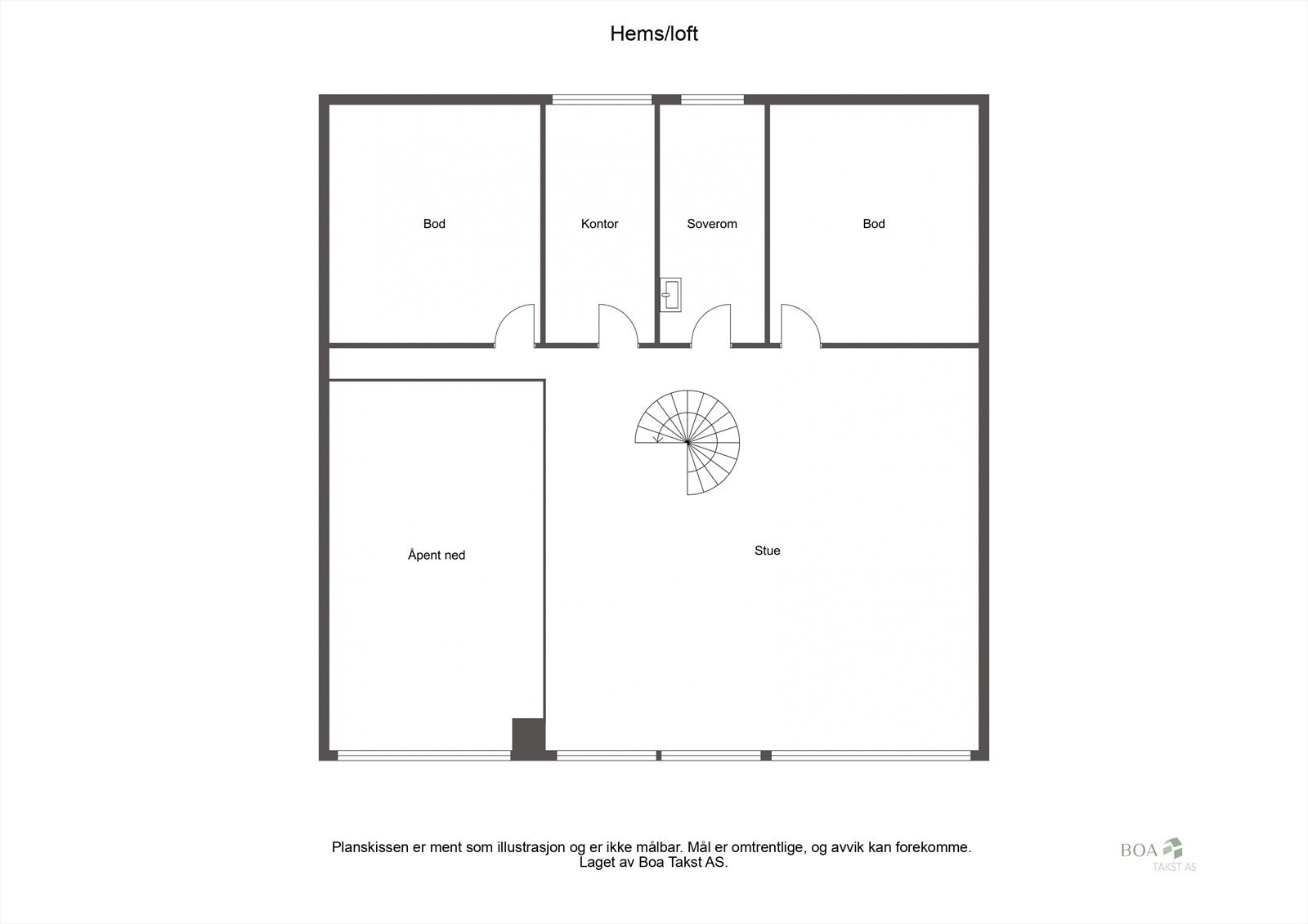 Plantegning 2. etasje Galleribilde