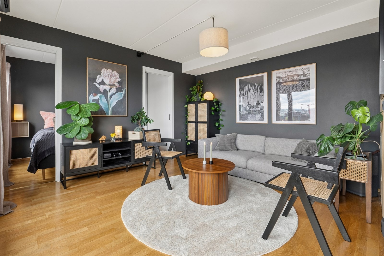 Romslig stue Galleribilde