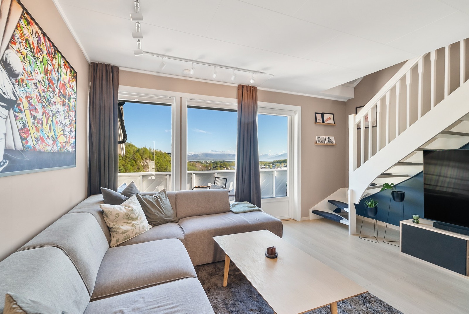 Utsikt fra sofaen Galleribilde