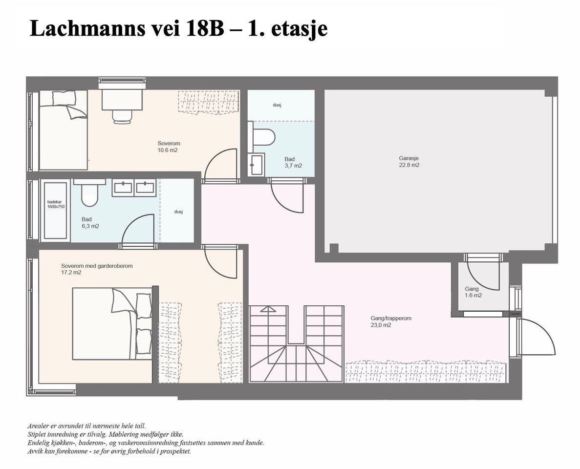 LV18B - Plantegning 1. etg. Galleribilde