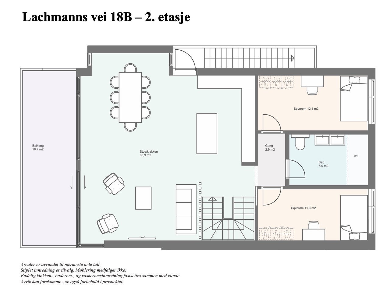 LV18B - Plantegning 2. etg. Galleribilde