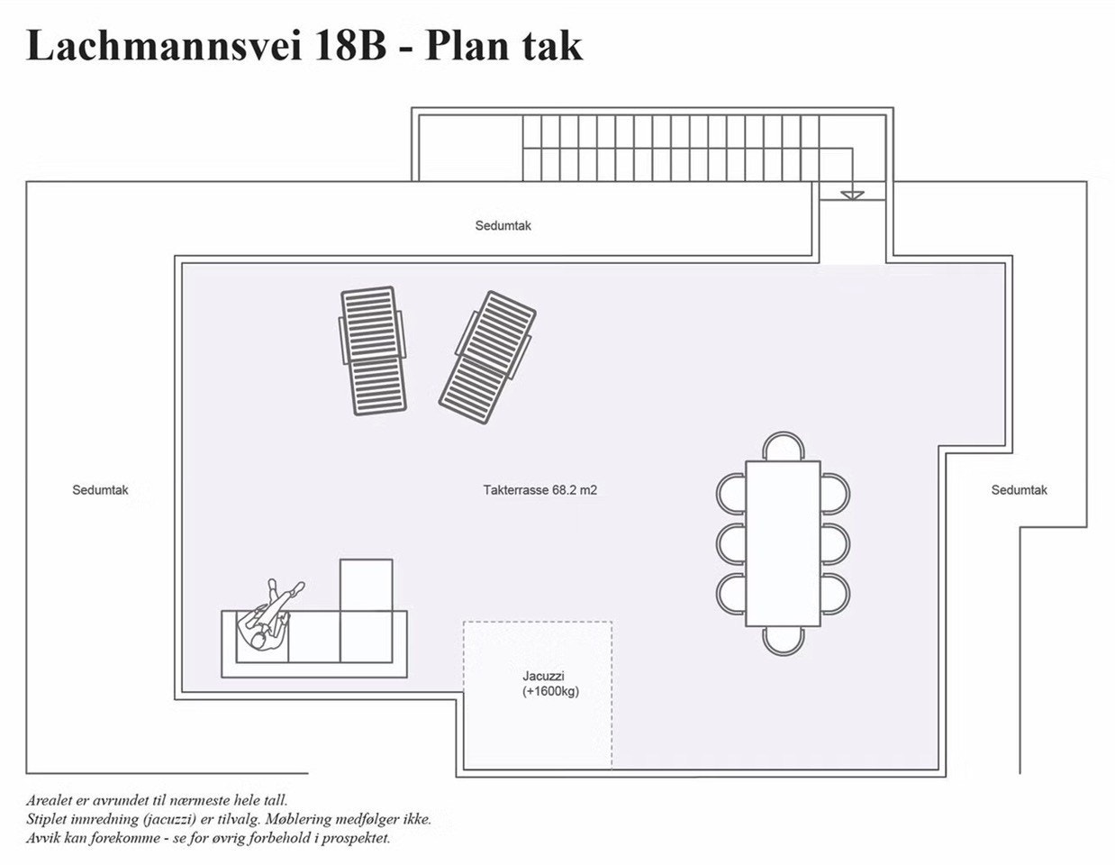 LV18B - Plantegning Tak Galleribilde
