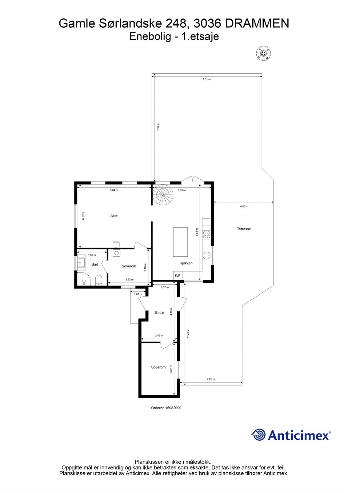Plantegning 1. etsaje Galleribilde