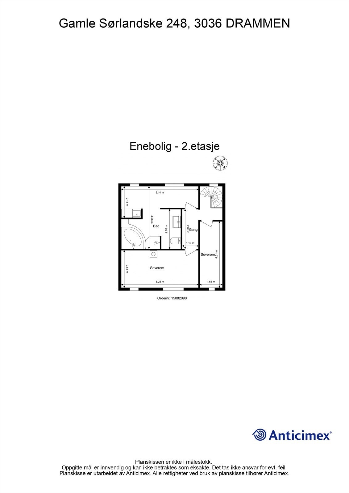Plantegning 2. etasje Galleribilde