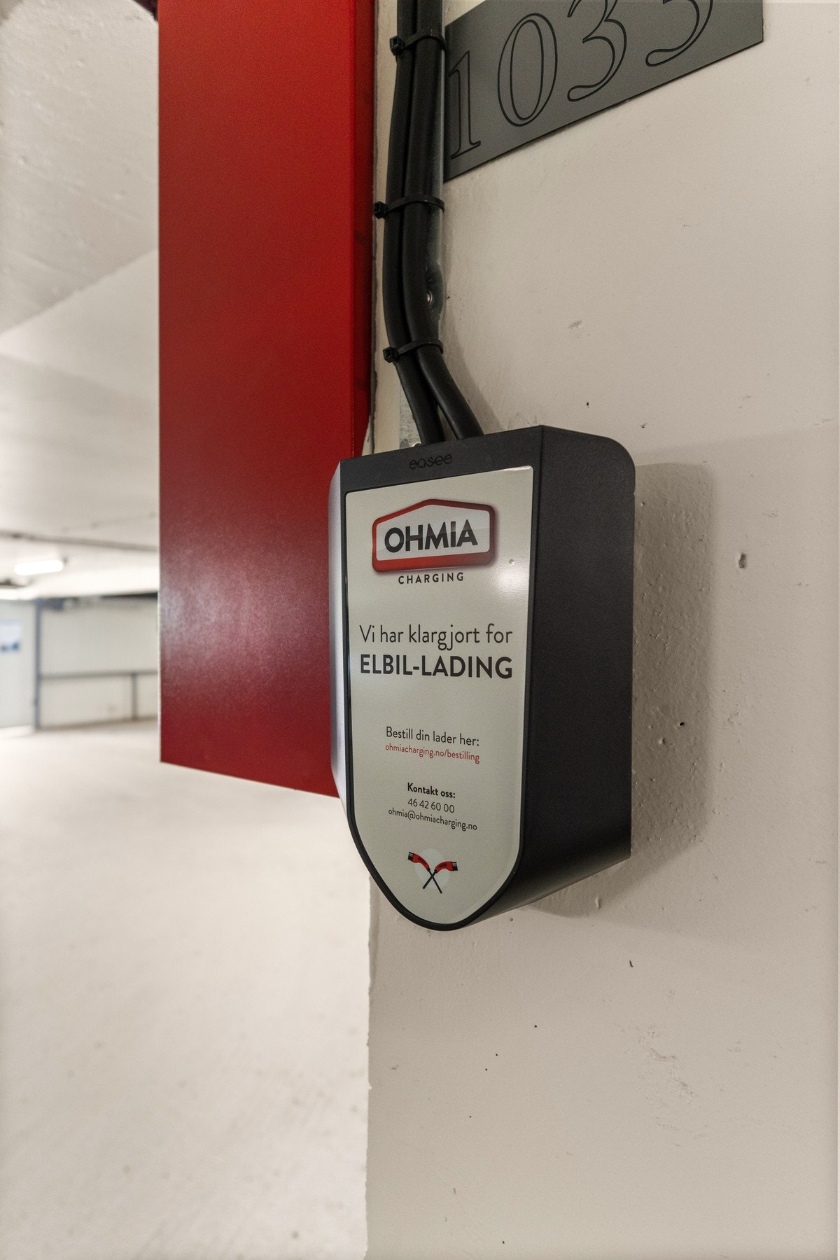 Opplegg for elbillader, en praktisk fordel for deg med elbil. Galleribilde