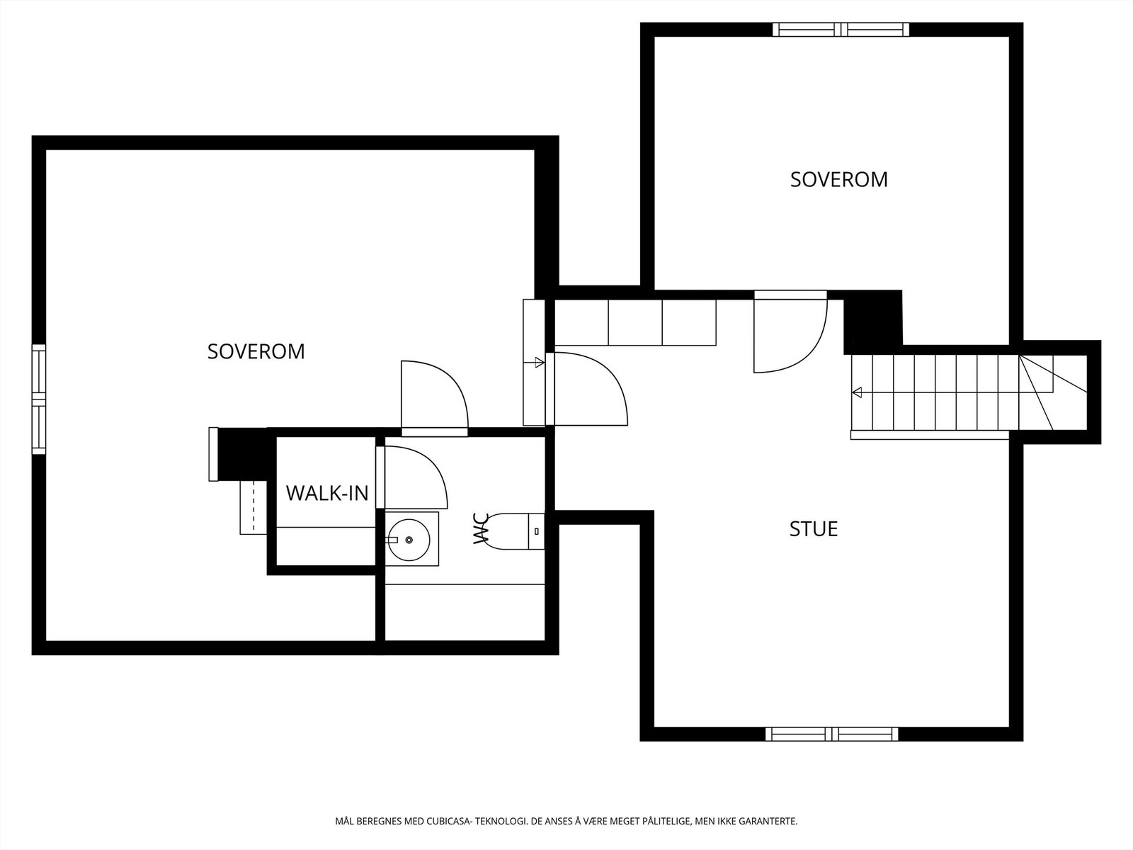 Veiledende skisse av loftsetasje. Galleribilde