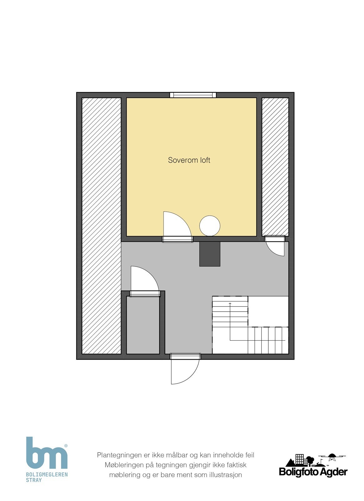 Plantegning loft Galleribilde