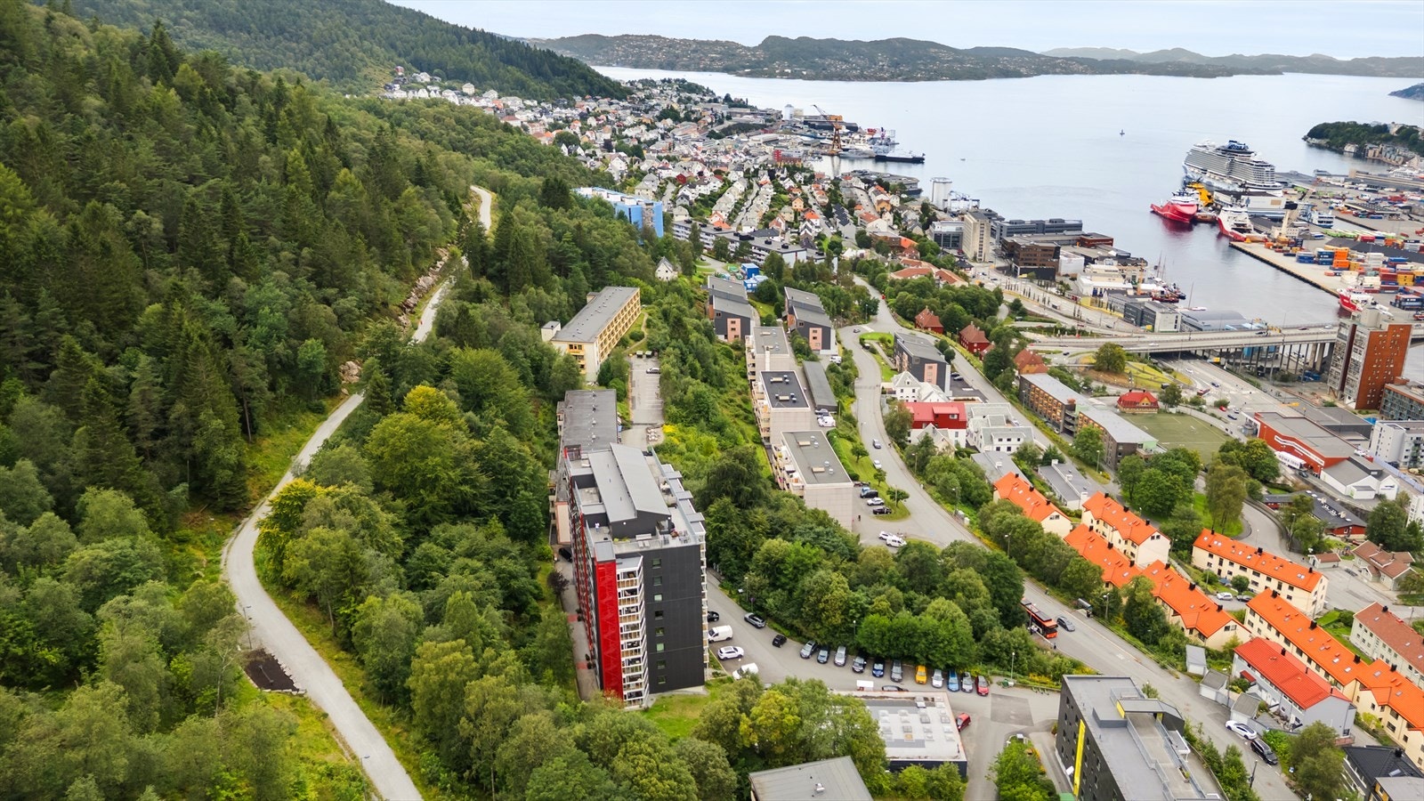 Her får du mye inkludert i felleskostnadene - blant annet varmtvann, sentralvarme, TV/internett og kommunale avgifter - som gir en enkel og bekymringsfri hverdag. Galleribilde