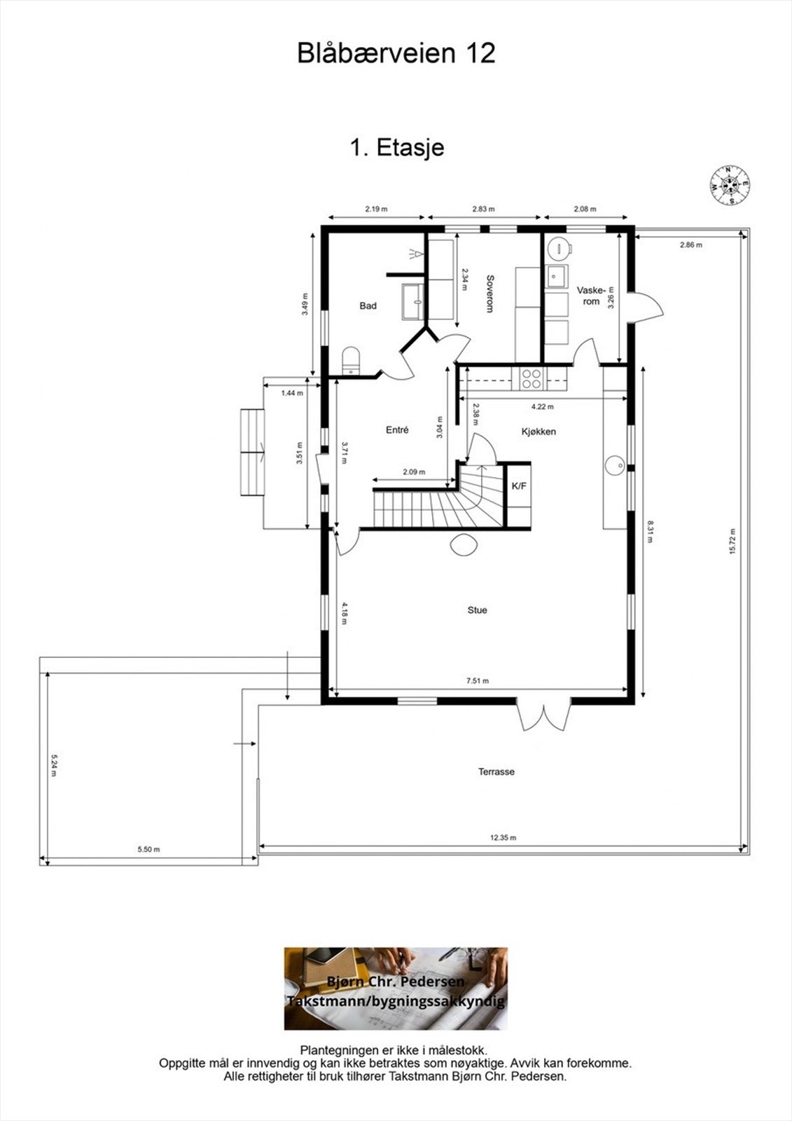 Plantegning første etasje Galleribilde