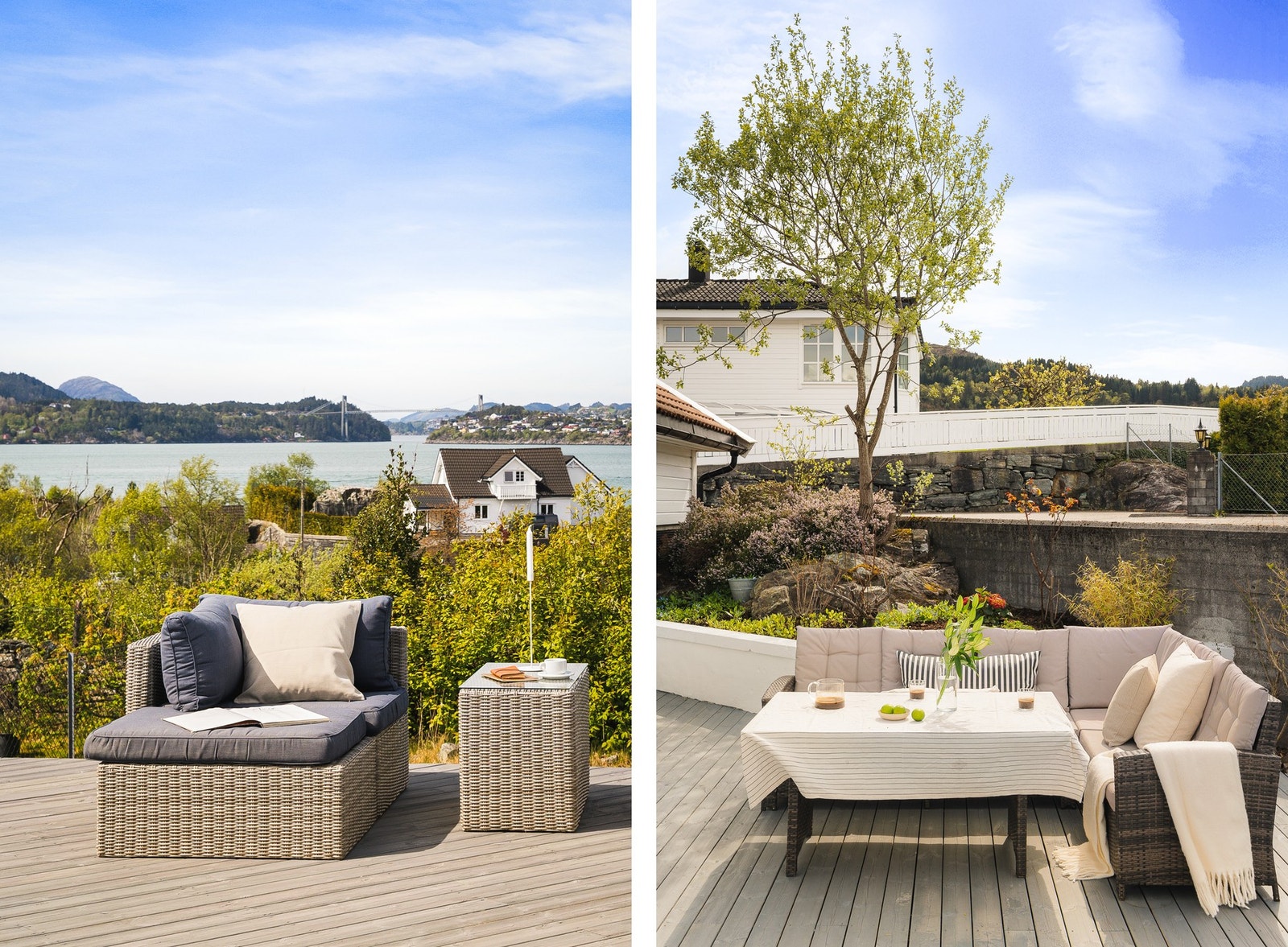 Terrasseareal på totalt 145 kvm. Galleribilde