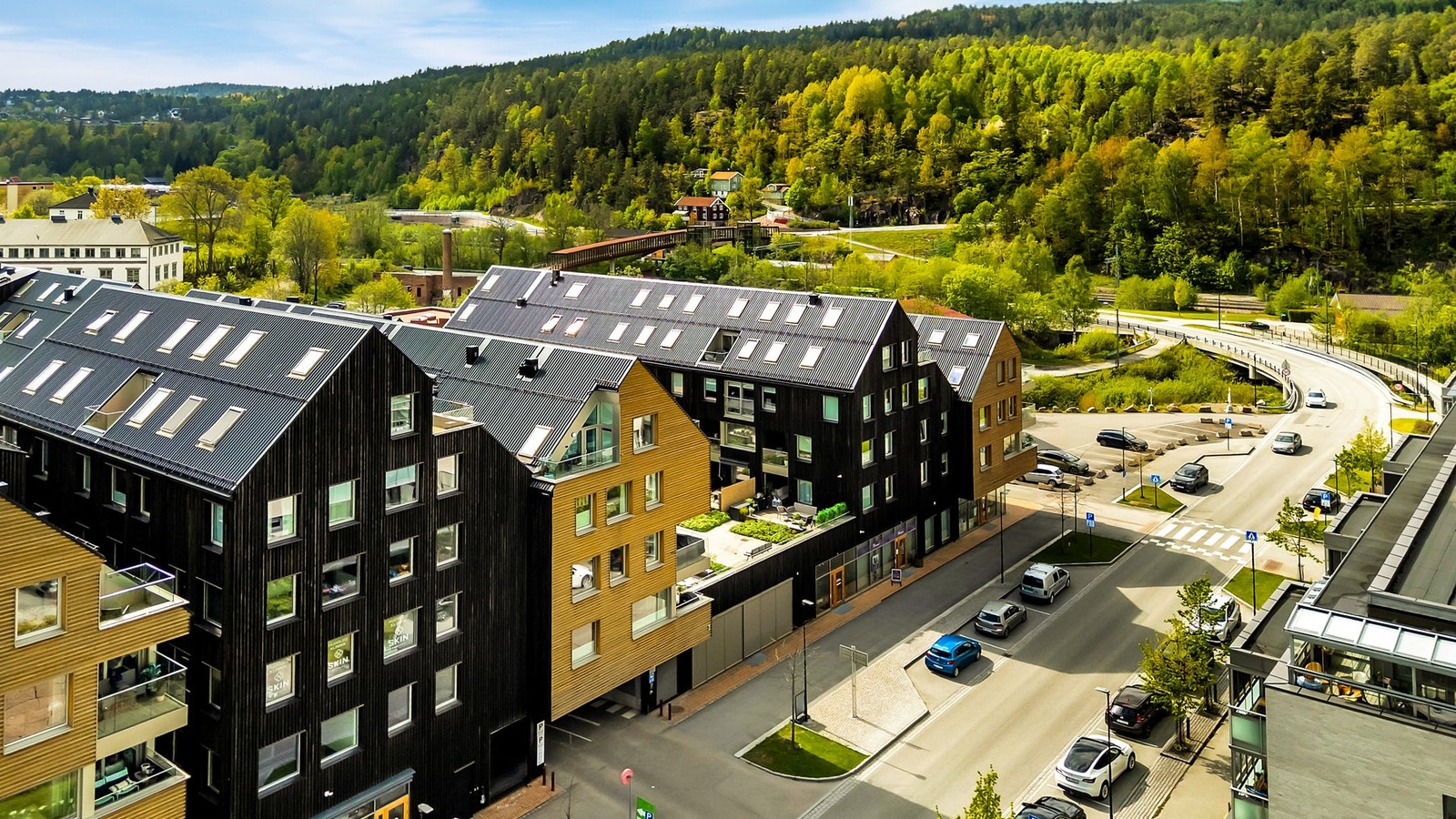 Heggedal sentrum er et satsingsområde i kommunen, med stor vekst og utvikling. Galleribilde