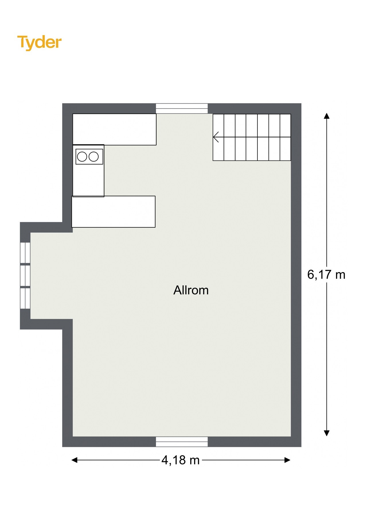 Plantegning 2.etasje annekset. Galleribilde
