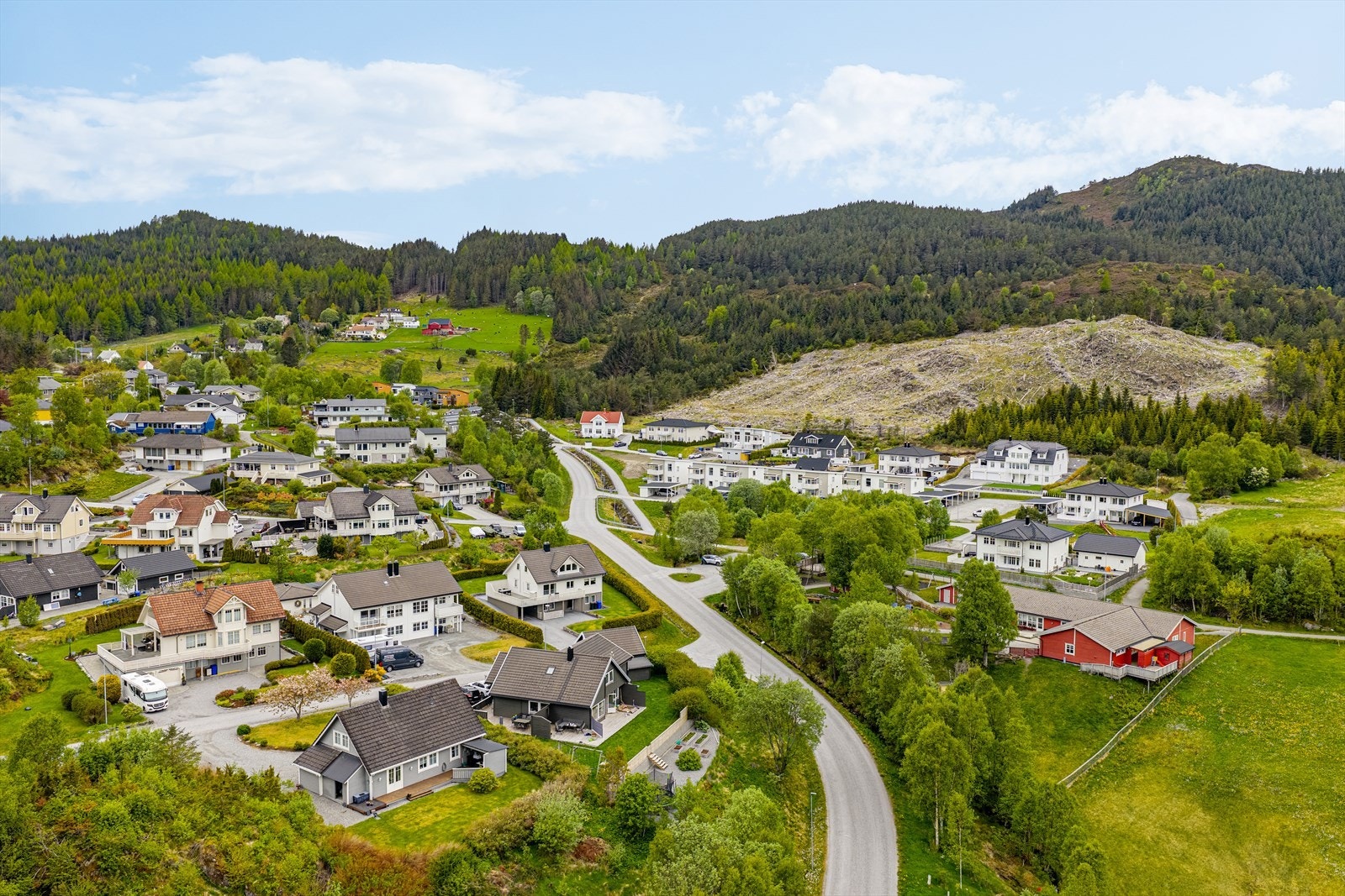 Oversiktsbilde | boligen ligger fint til i et etablert, rolig og barnevennlig område på Sundgot Galleribilde