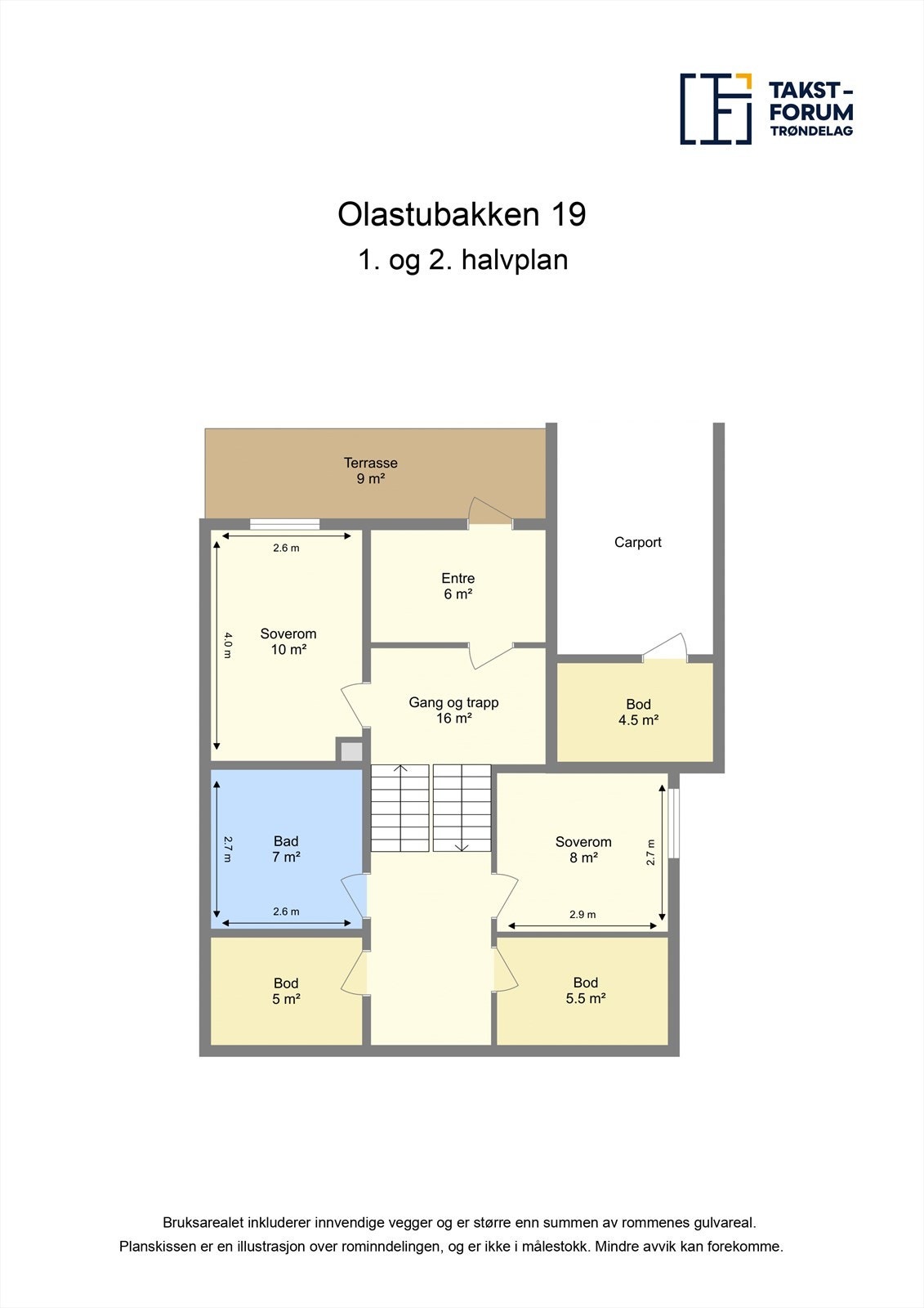 Planskisse 1. etasje. Galleribilde