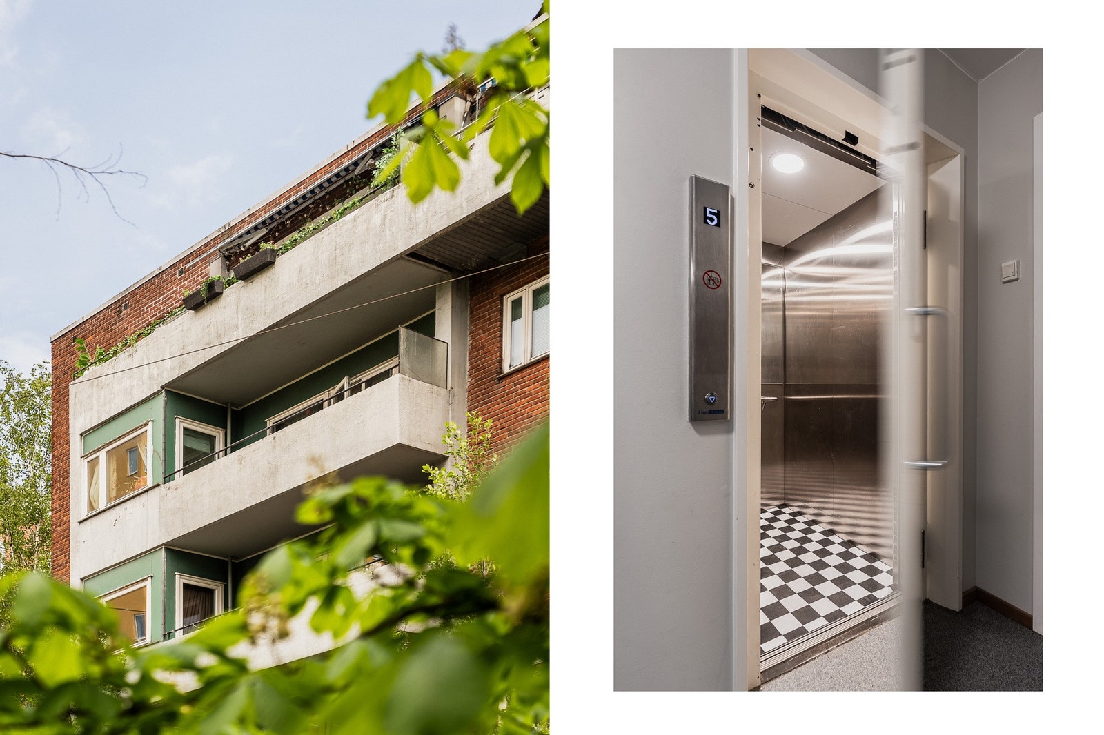 Eiendommen har heis som gir trinnfri adkomst til leiligheten i 5. etasje. Galleribilde