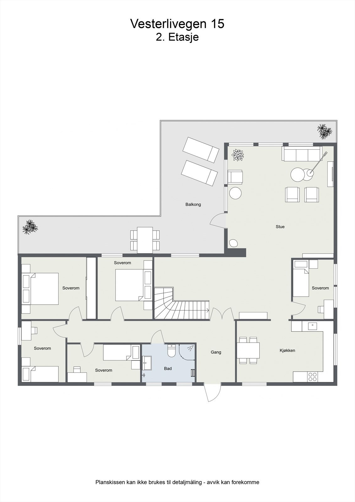 Plantegning- 2D - 2. Etasje Galleribilde
