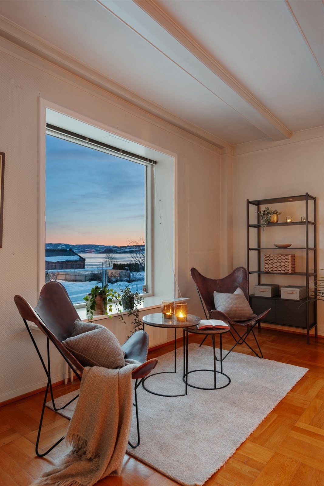 Utsikt fra stuen mot Mjøsa. Galleribilde