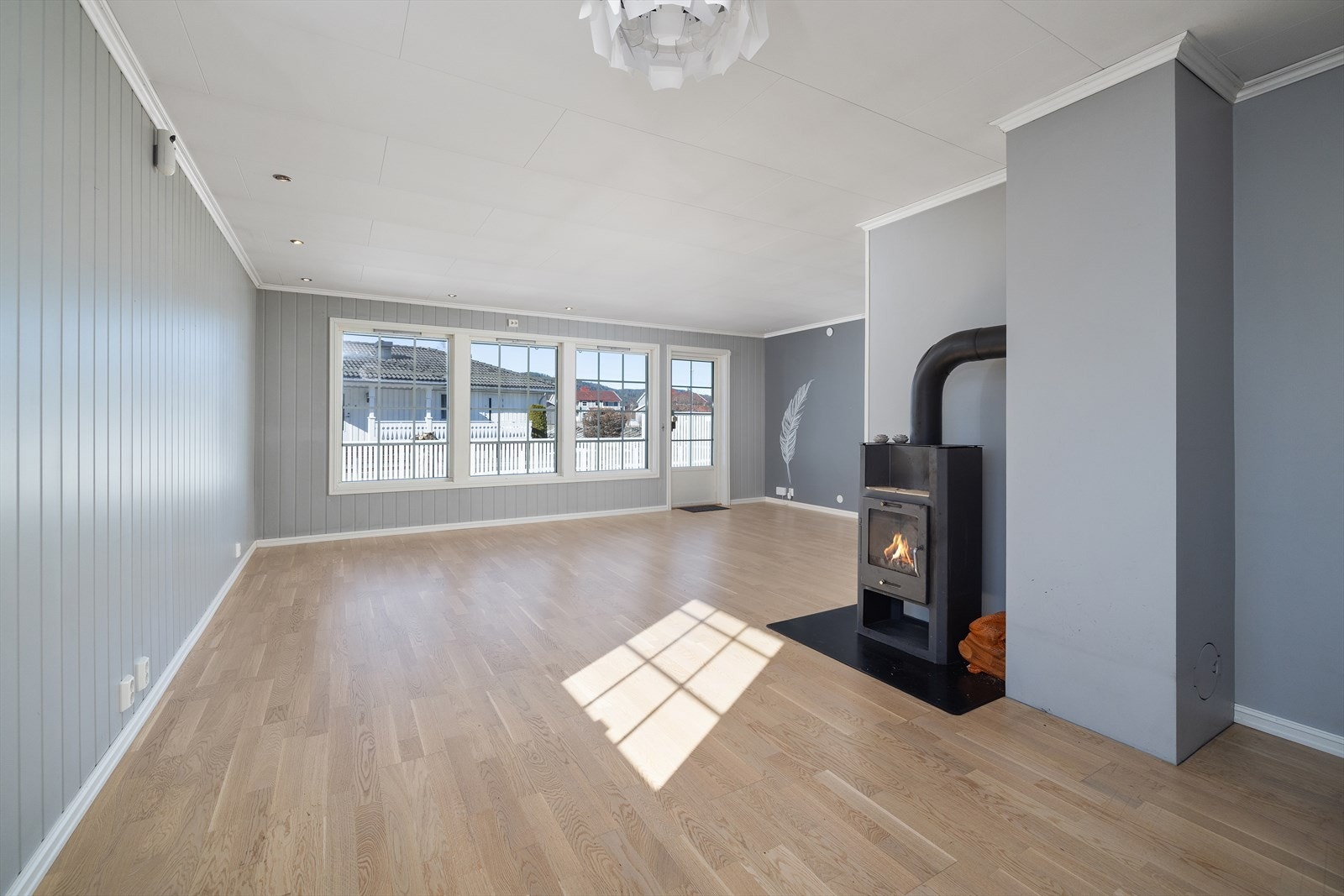 Vedovnen sørger for både hygge og effektiv tilleggsvarme på kalde dager. Galleribilde