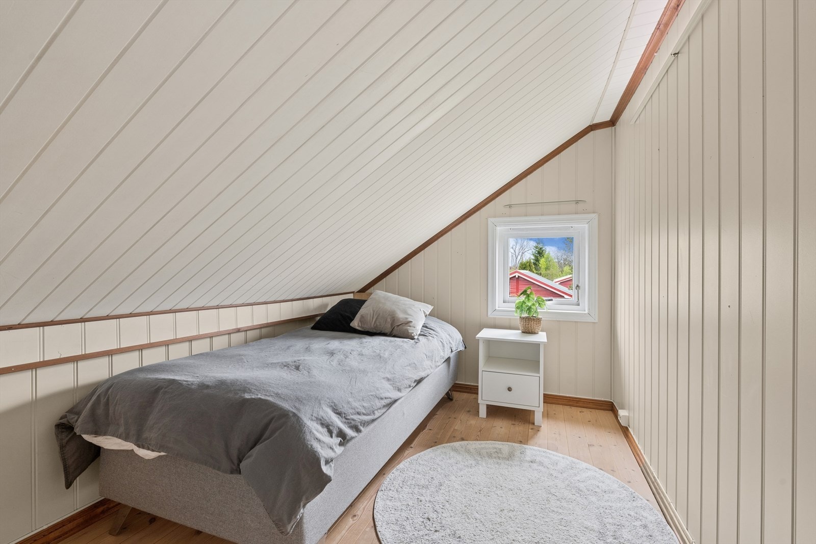 Rommet er benyttet som sovealkove, men er ikke godkjent som soverom for dette på grunn av rommets størrelse. Galleribilde