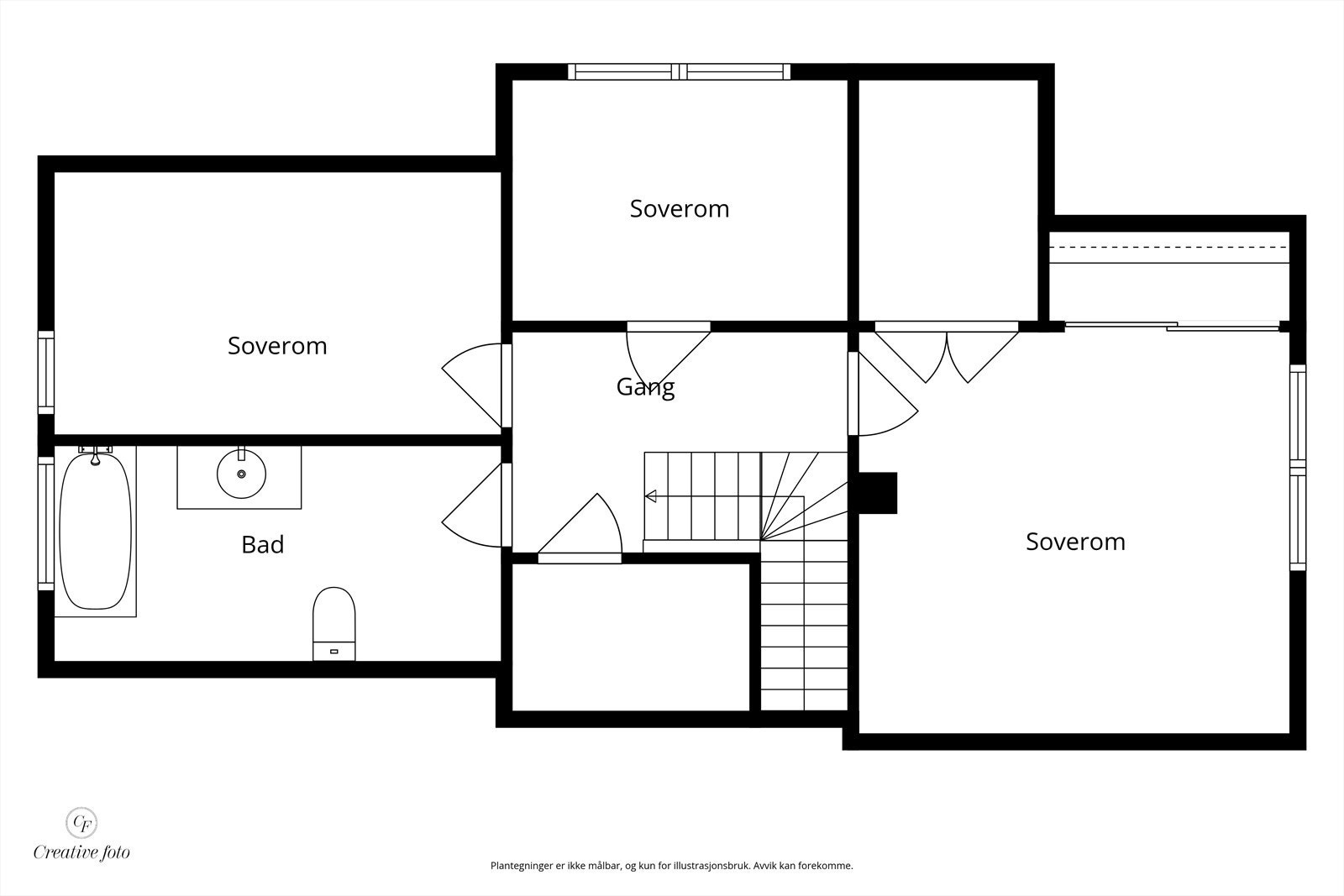Plantegning 2.etg. Galleribilde