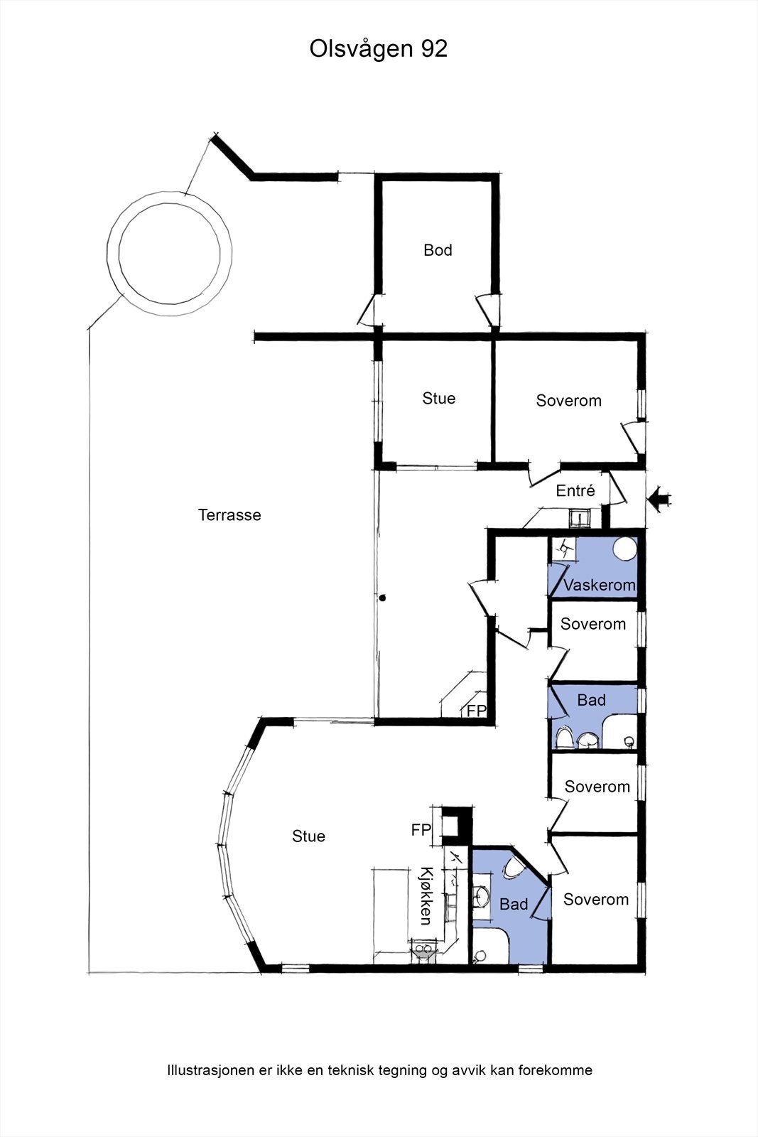 Planskisse Galleribilde