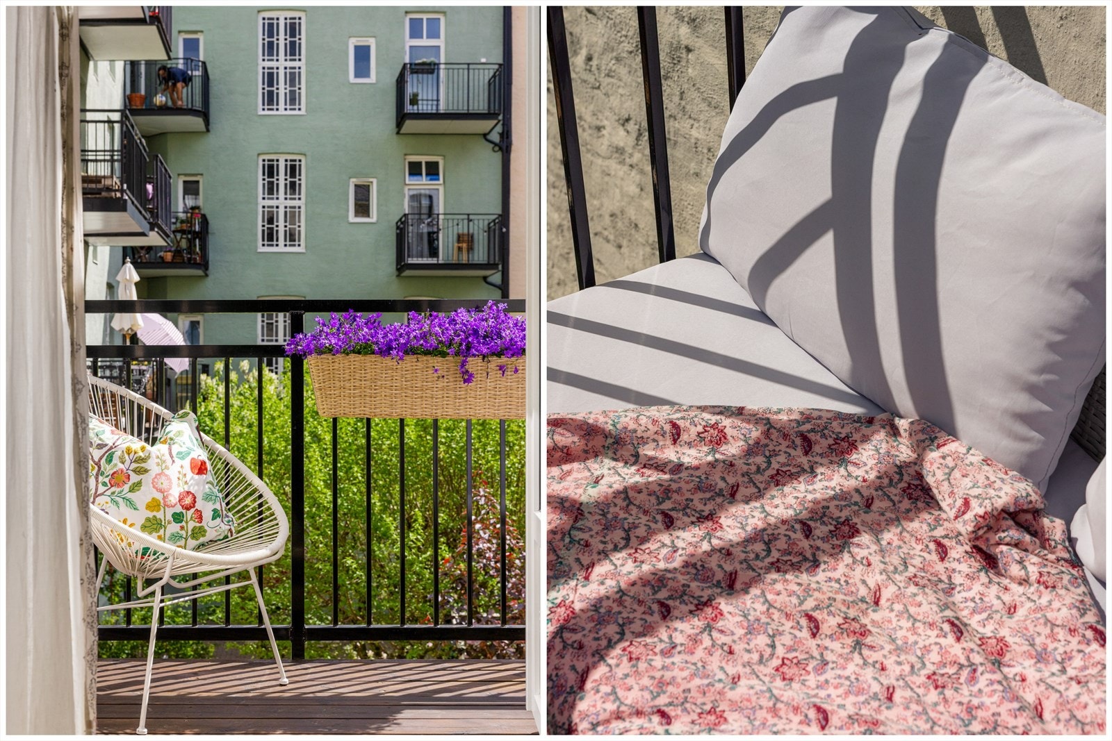 Her kan du ta med frokosten, lunsjen og middagen ut, eller nyte et glass vin på sene sommerkvelder. Galleribilde