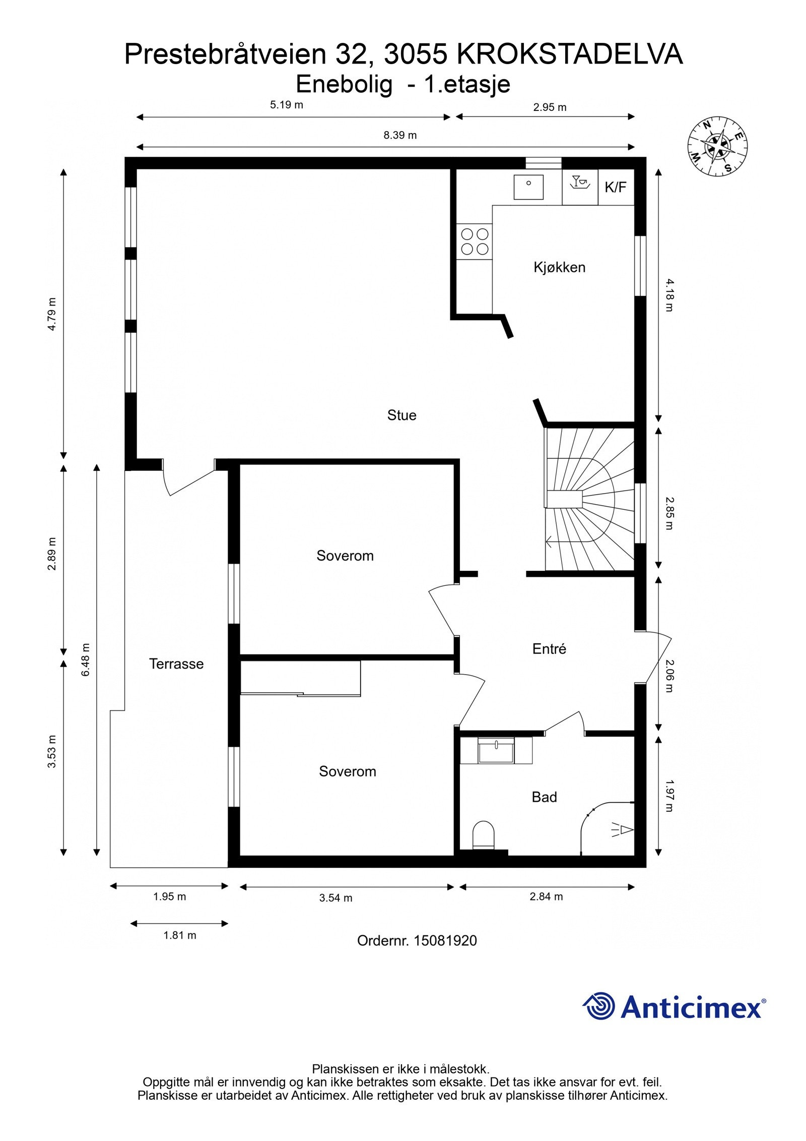 Plantegning 1.etasje Galleribilde