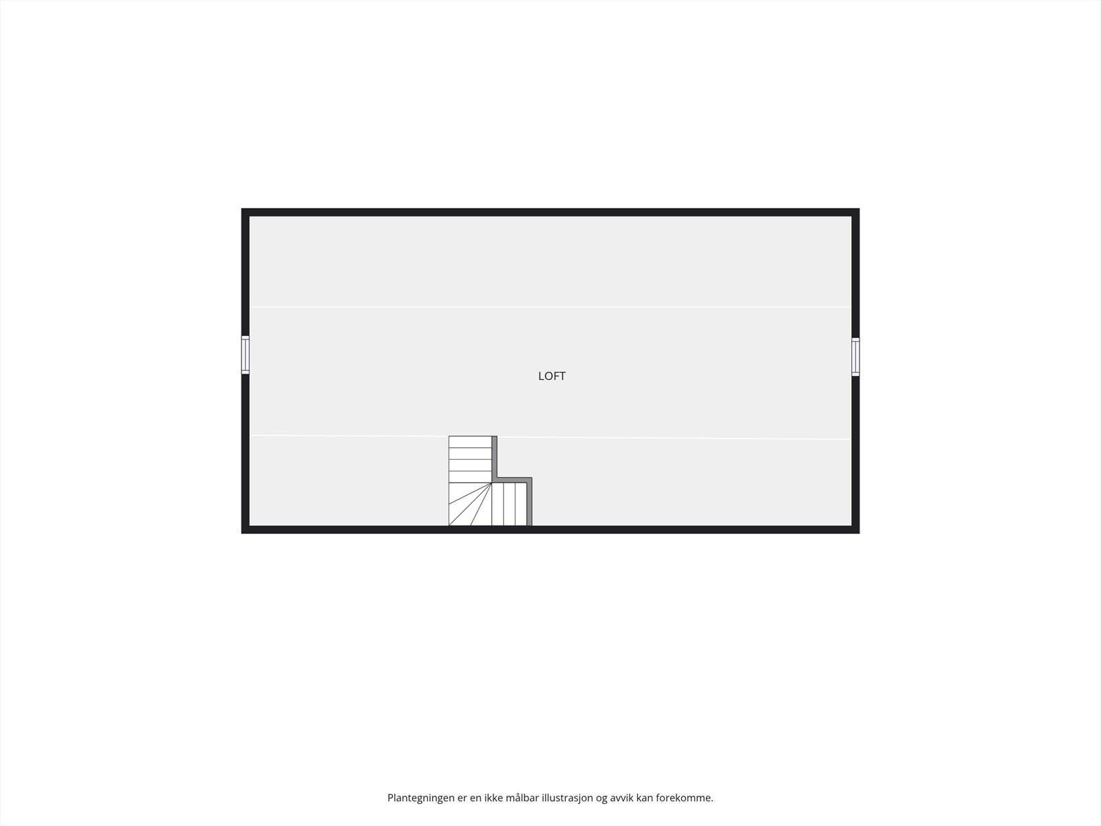 Plantegning loft. Galleribilde