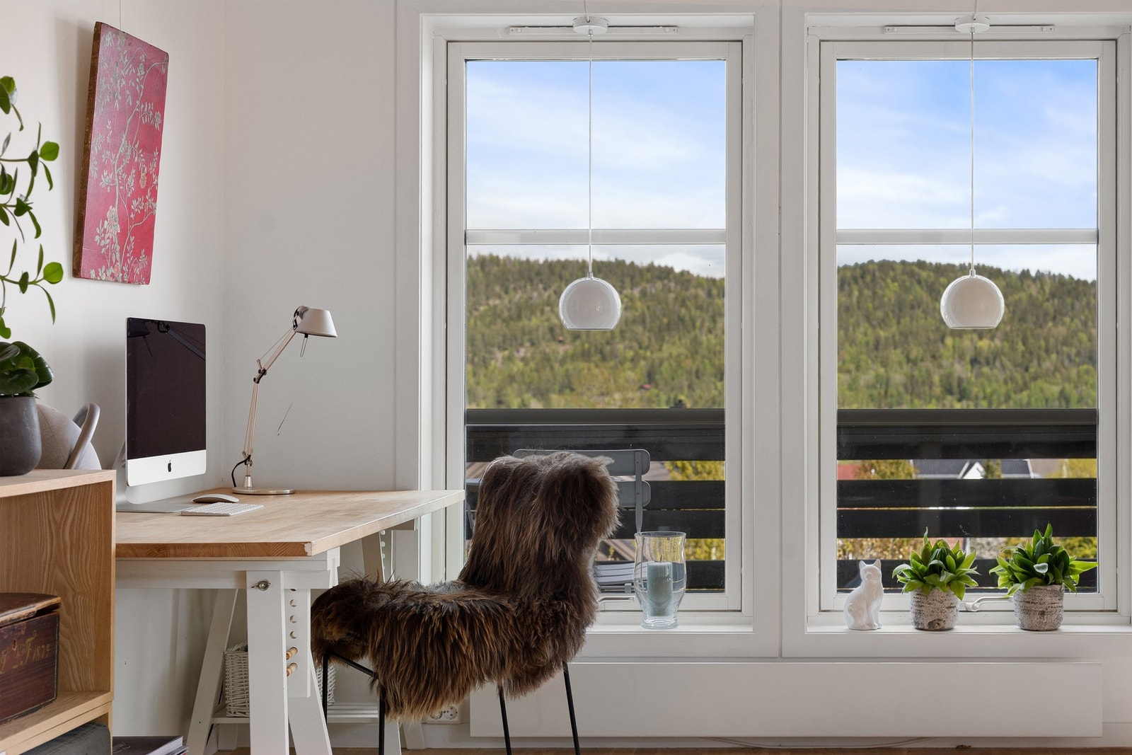 Flott utsikt fra stuen Galleribilde