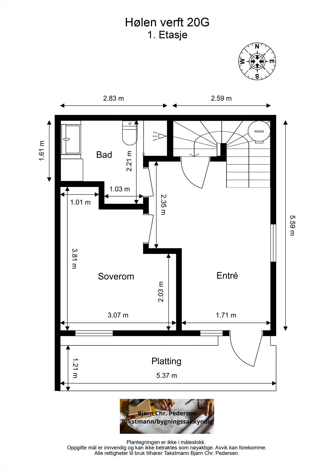 Plantegning 1.etasje Galleribilde