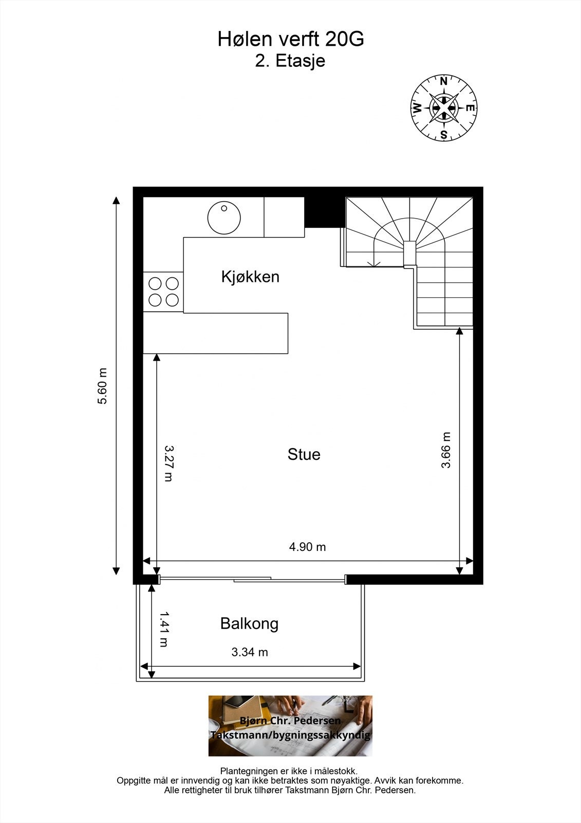 Plantegning 2 .etasje Galleribilde