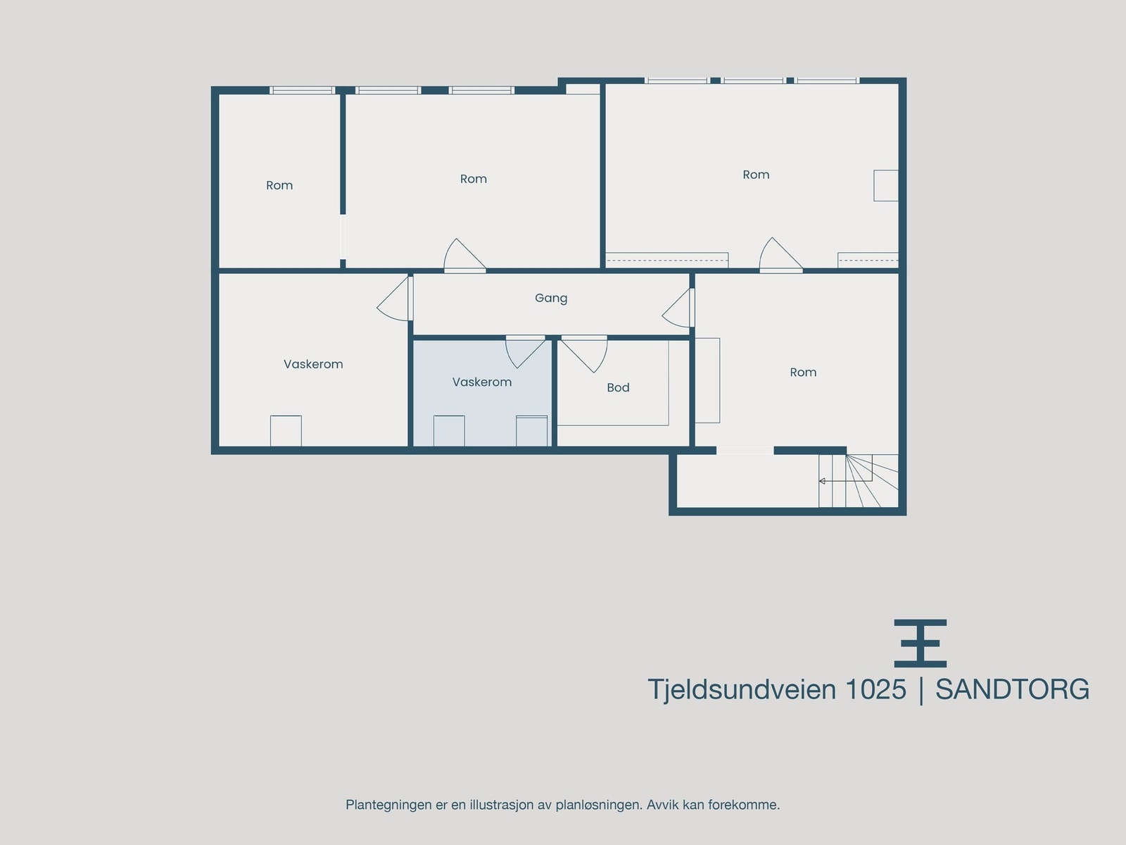 Plantegning kjelleretasje Galleribilde