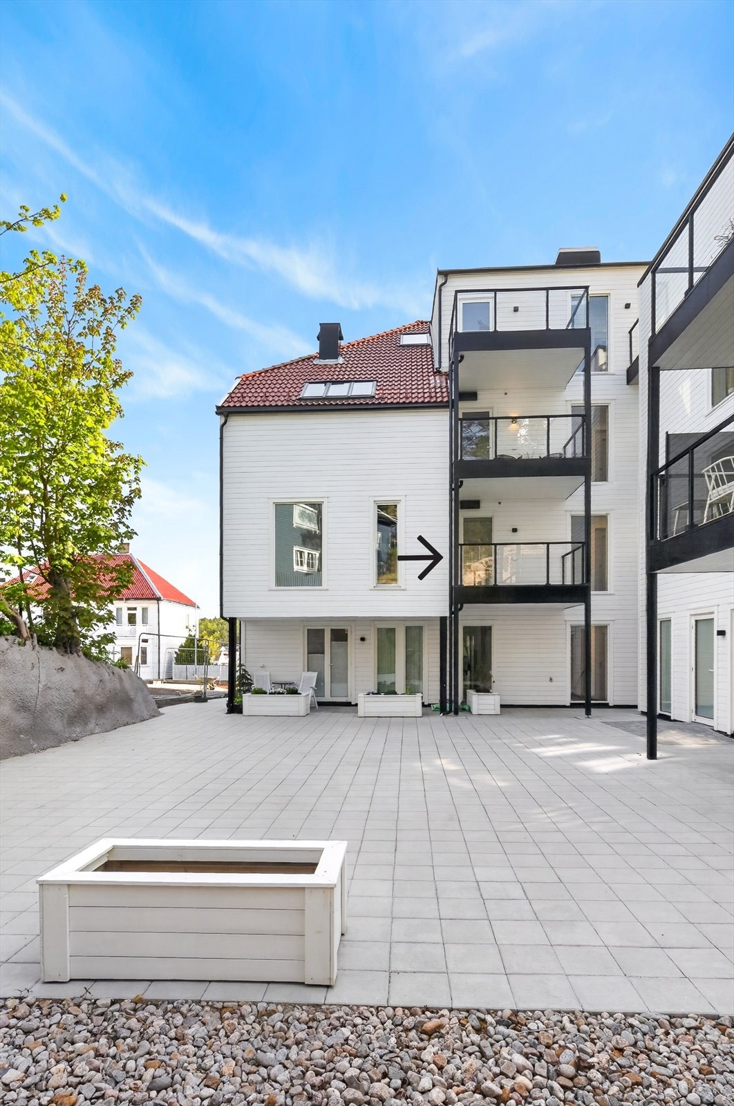 Sameiet har en koselig bakgård Galleribilde