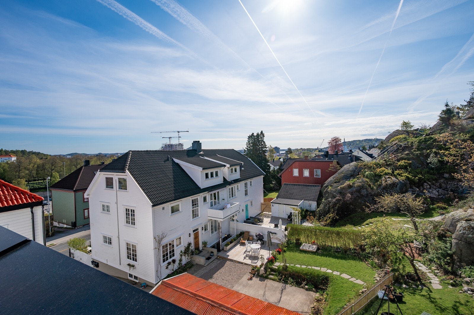 Utsyn fra felles takterrasse Galleribilde
