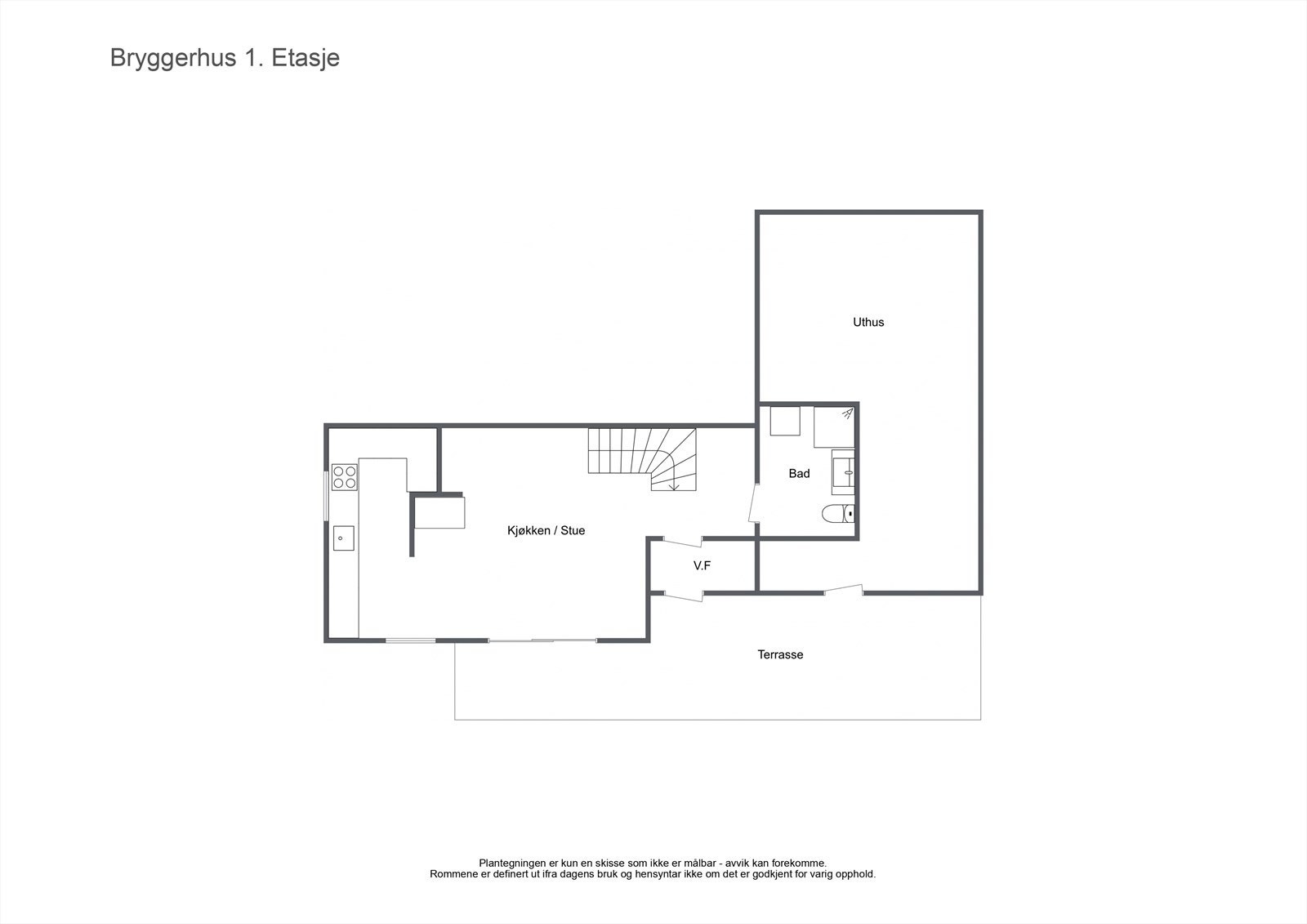 Plantegning 1. etg. anneks Galleribilde