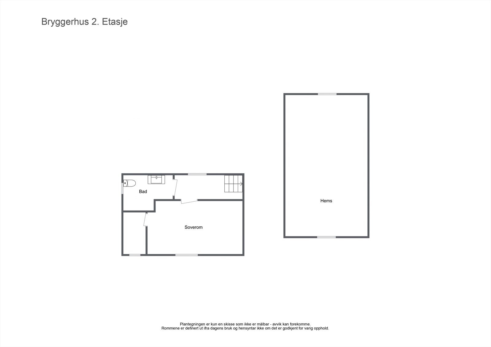 Plantegning 2. etg. anneks Galleribilde