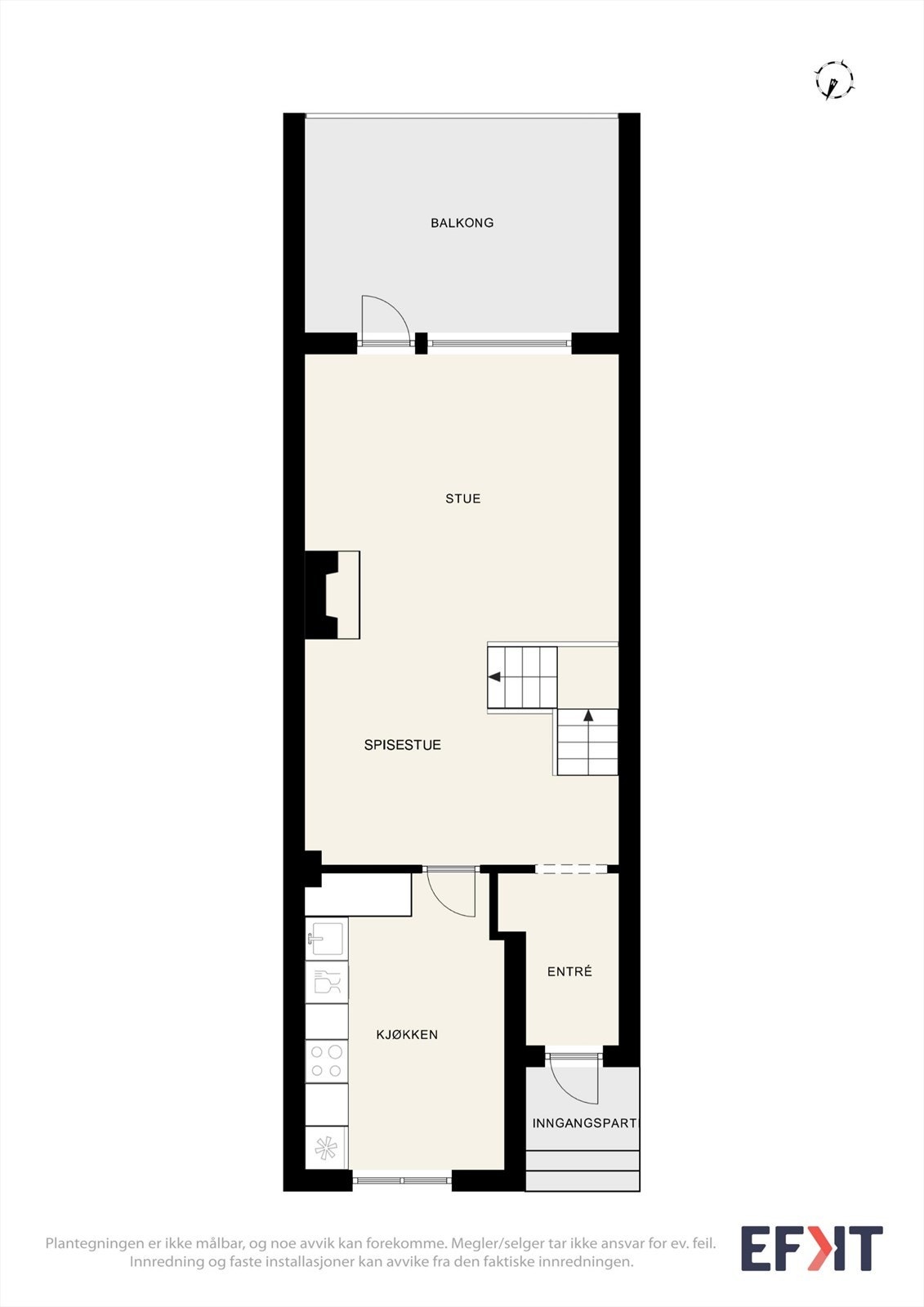 Plantegning 1. etasje Galleribilde
