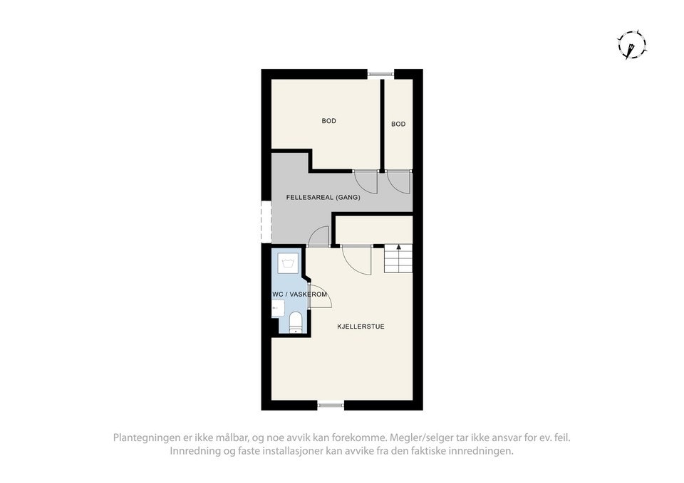 Plantegning kjelleretasje Galleribilde