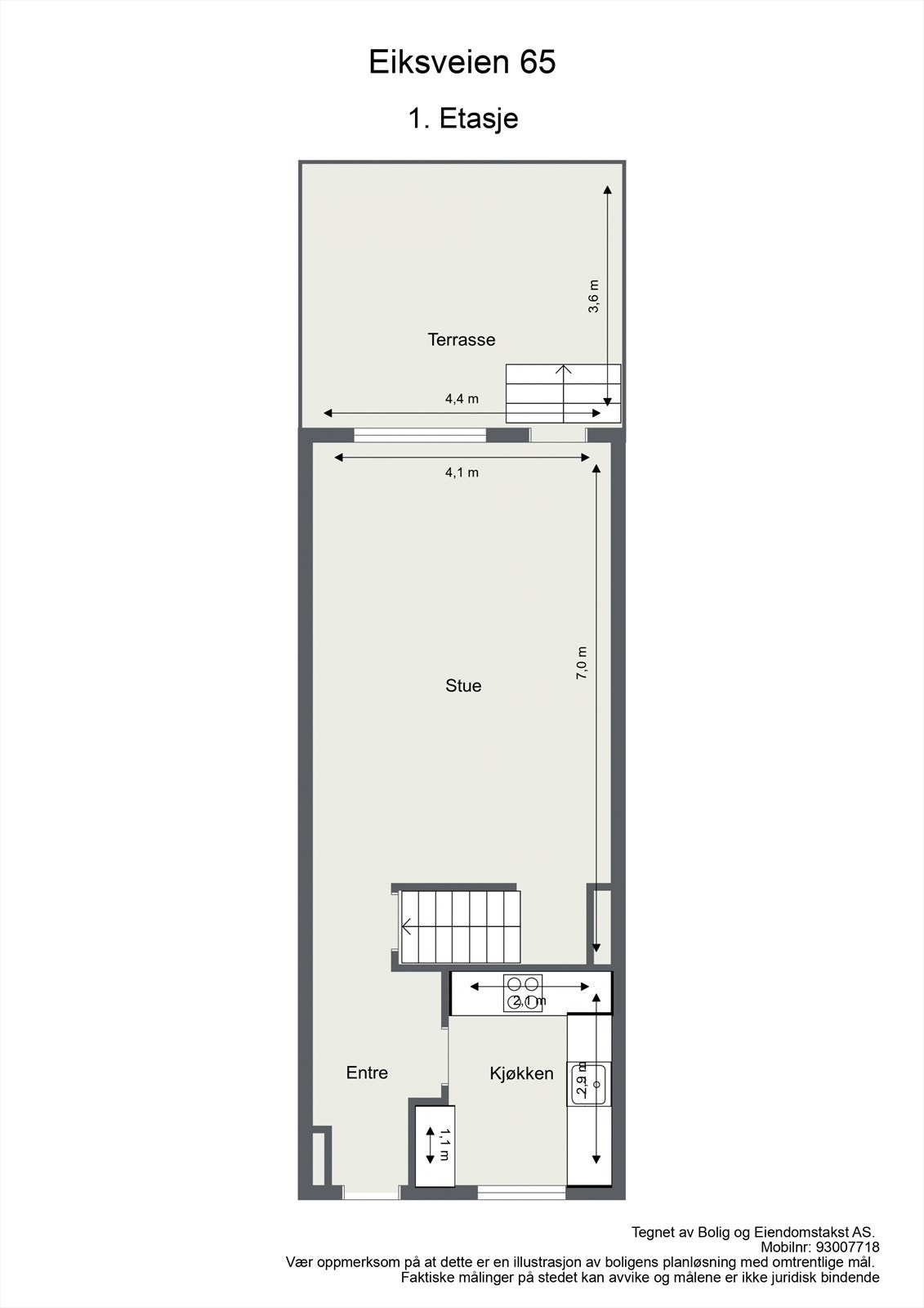 Plantegning 1.etasje Galleribilde