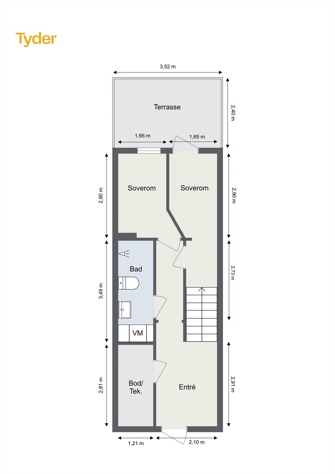 Plantegning 1. etasje Galleribilde