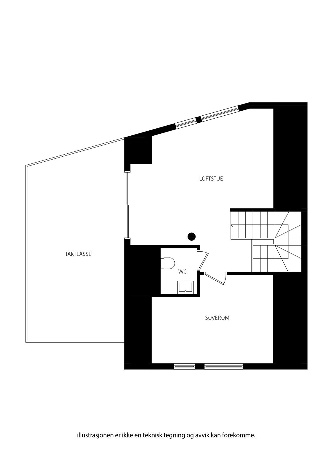 Tegning 3. etasje Galleribilde