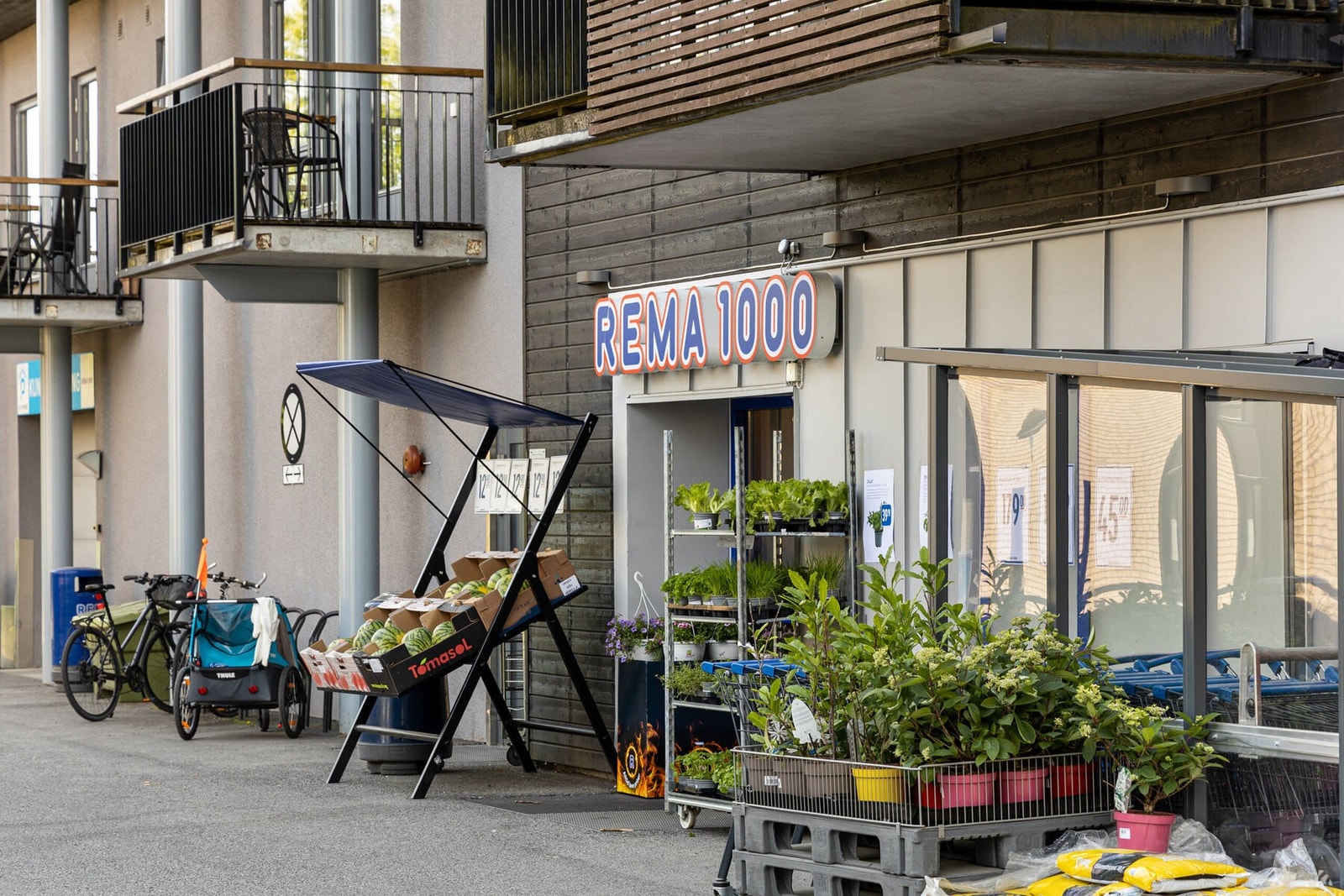 REMA 1000 kun 5 minutters gange fra leiligheten. Galleribilde