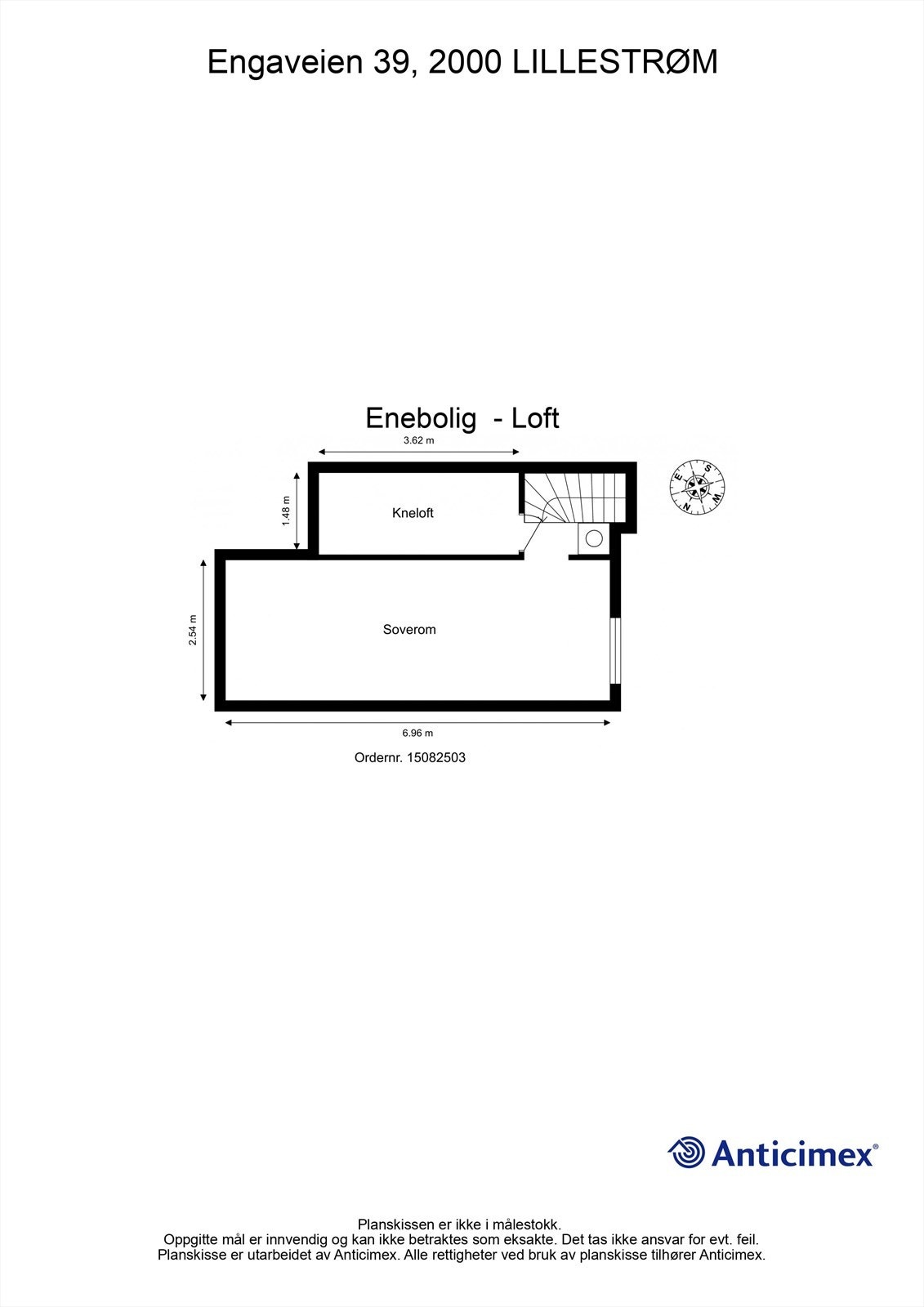 Plantegning loft Galleribilde